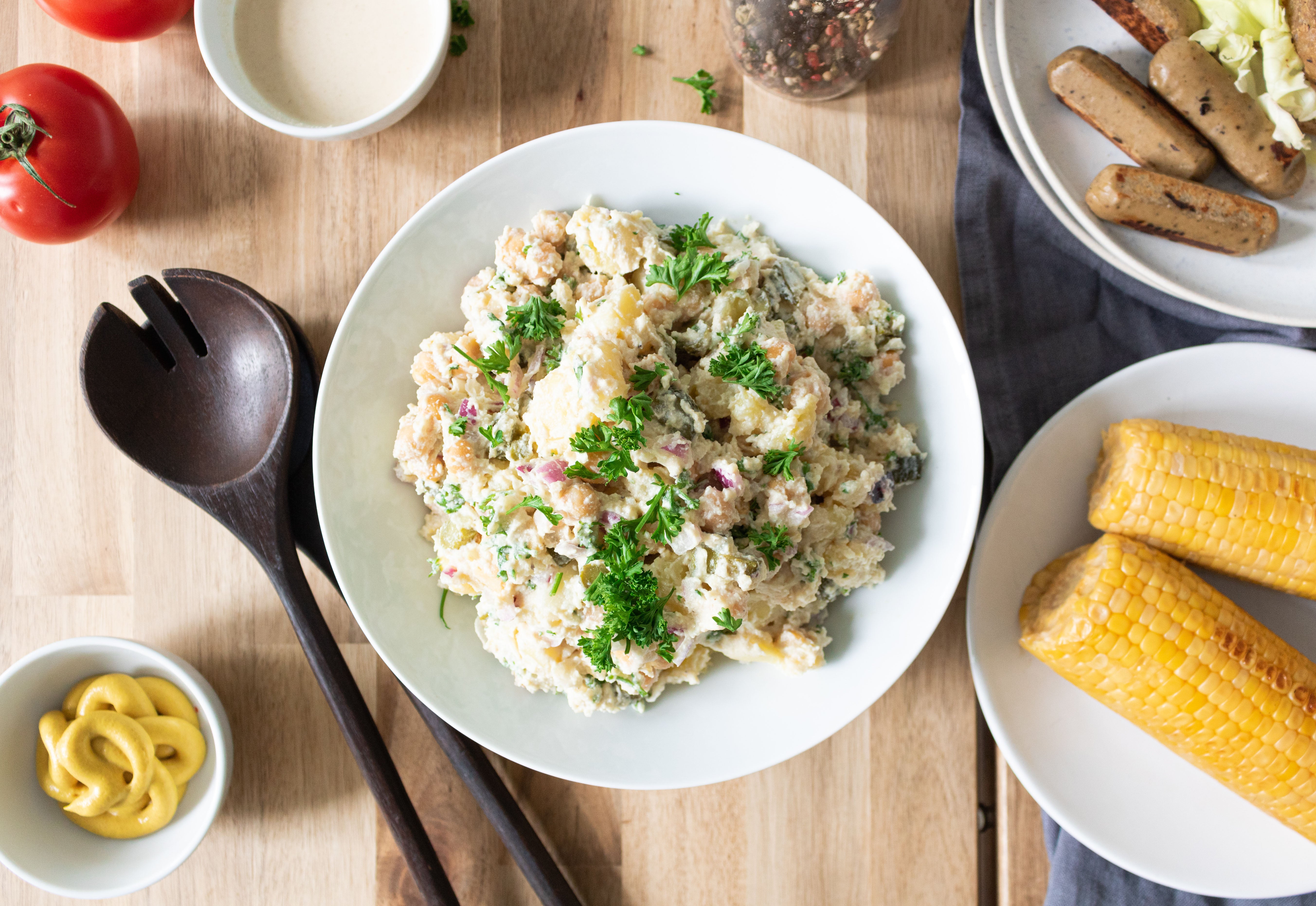 Potato salad with vegan mayo
