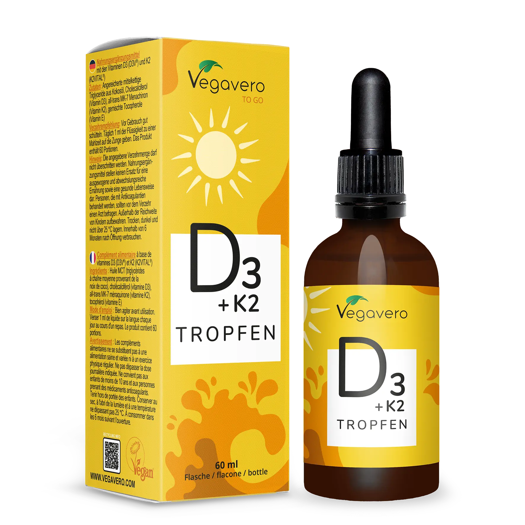 Vitamina D3 + K2 in Gocce