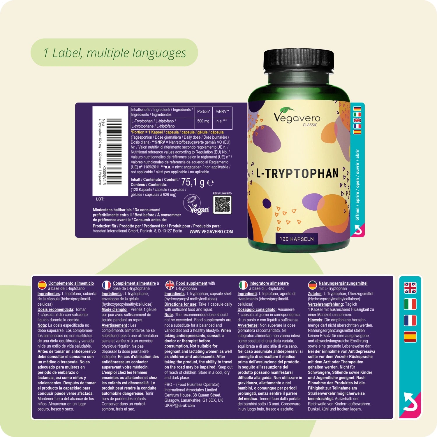 L-Triptofano Capsule