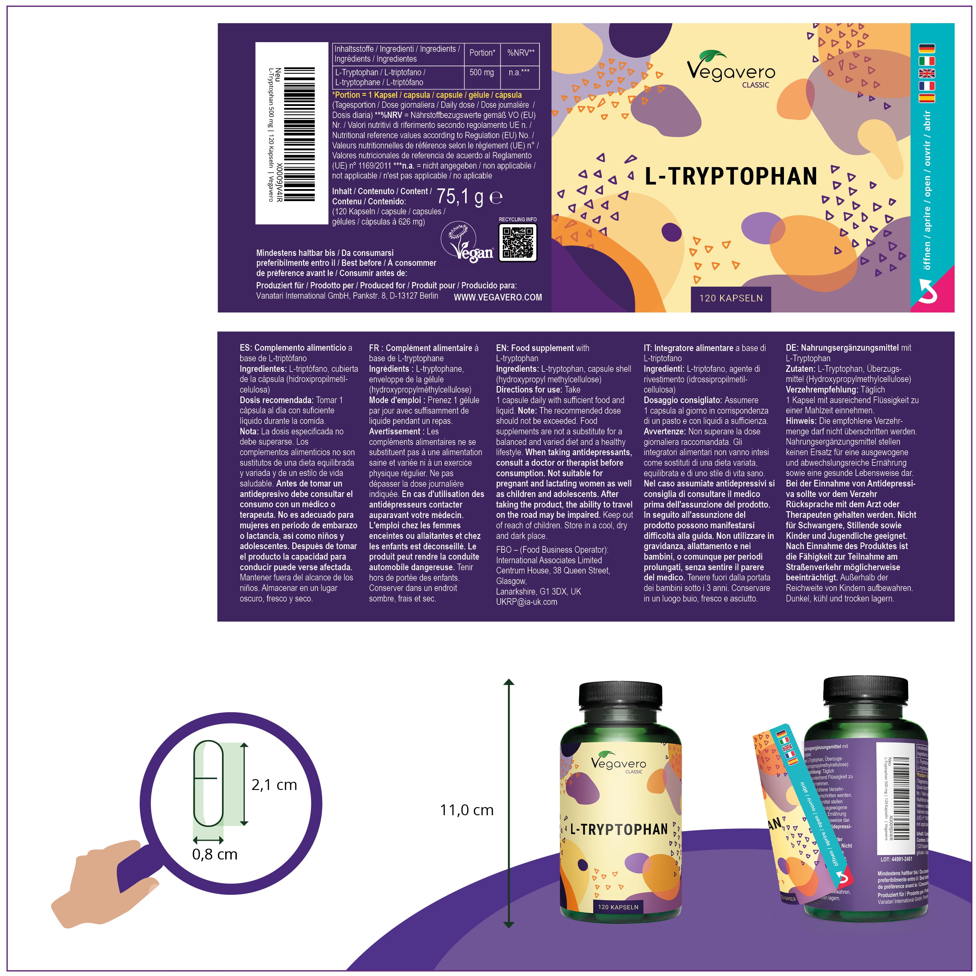 L-Triptofano Capsule