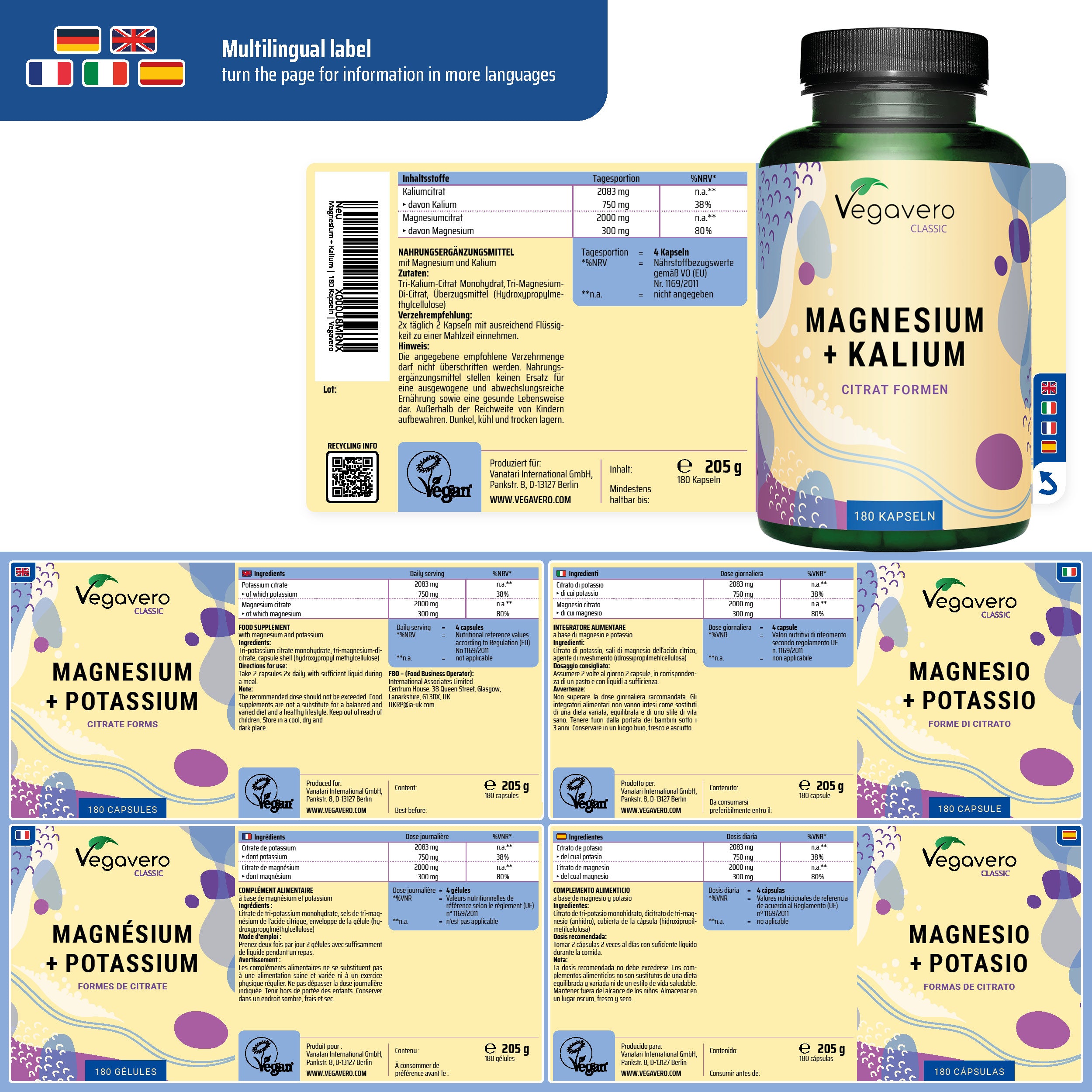 Magnesio + Potassio Capsule