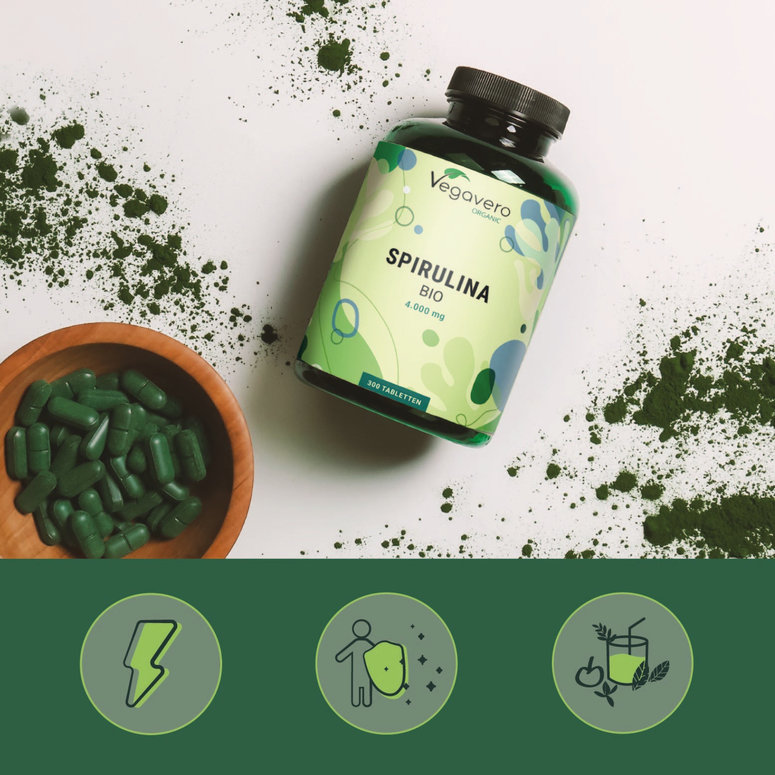 Spirulina Compresse Bio