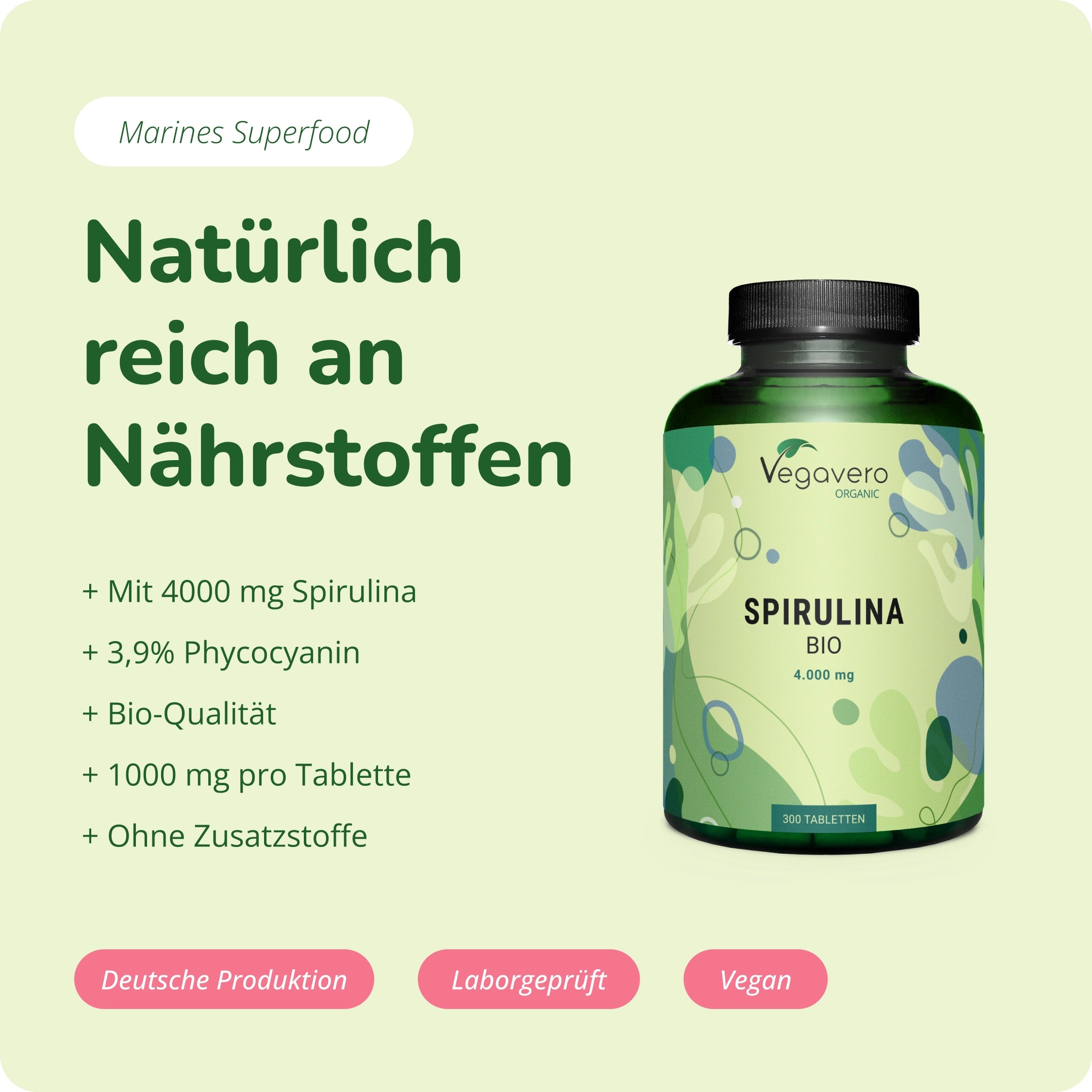 Spirulina Compresse Bio