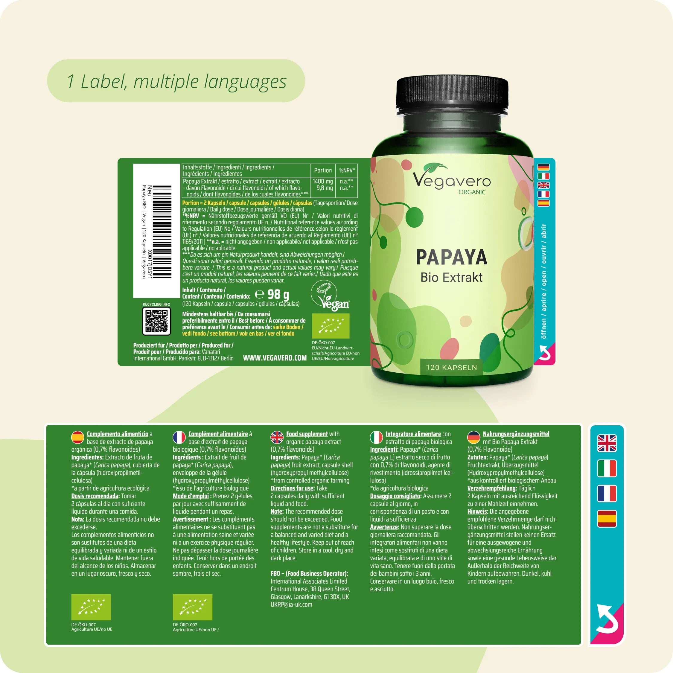 Estratto di Papaya Capsule Bio