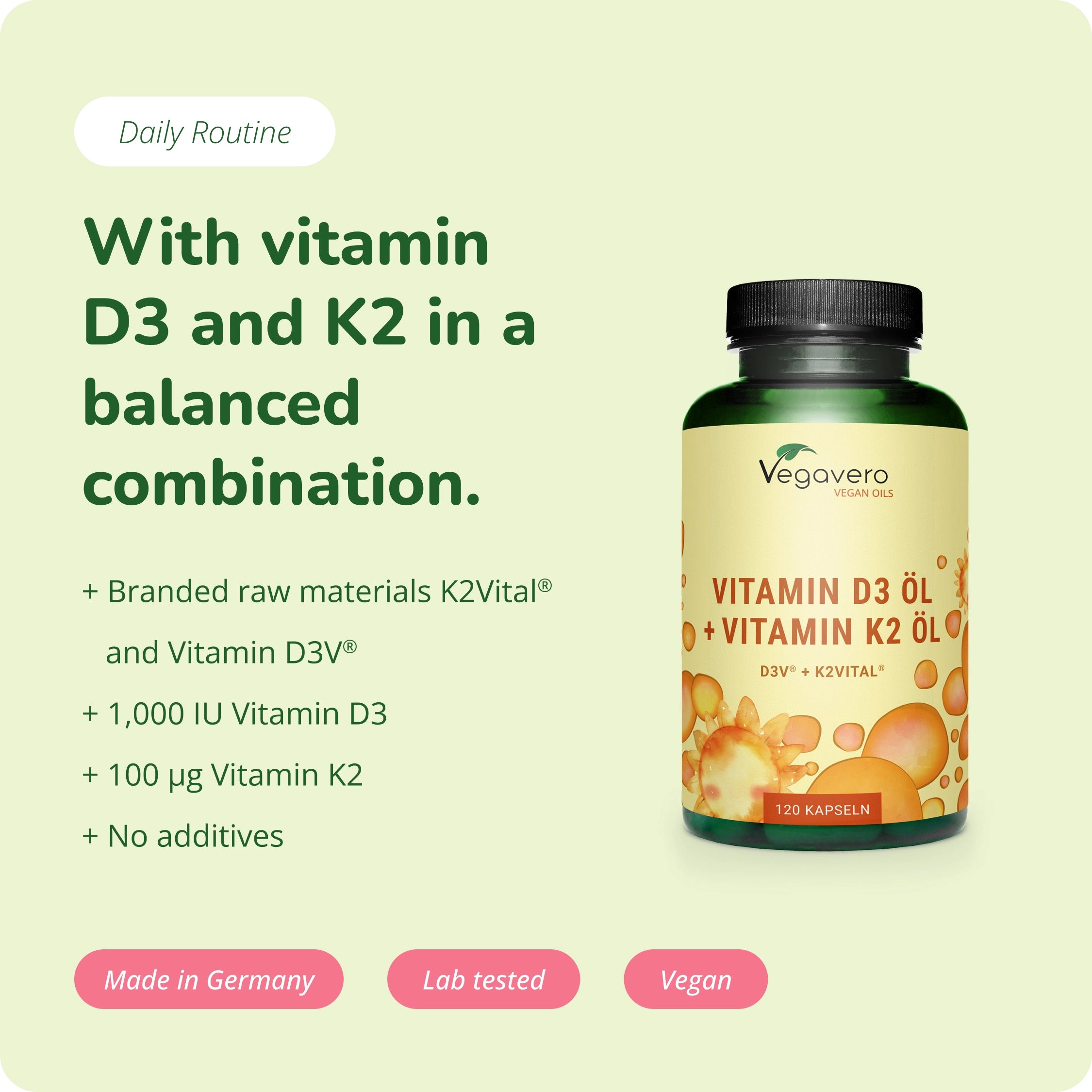 Vitamina D3 + K2 Olio Capsule