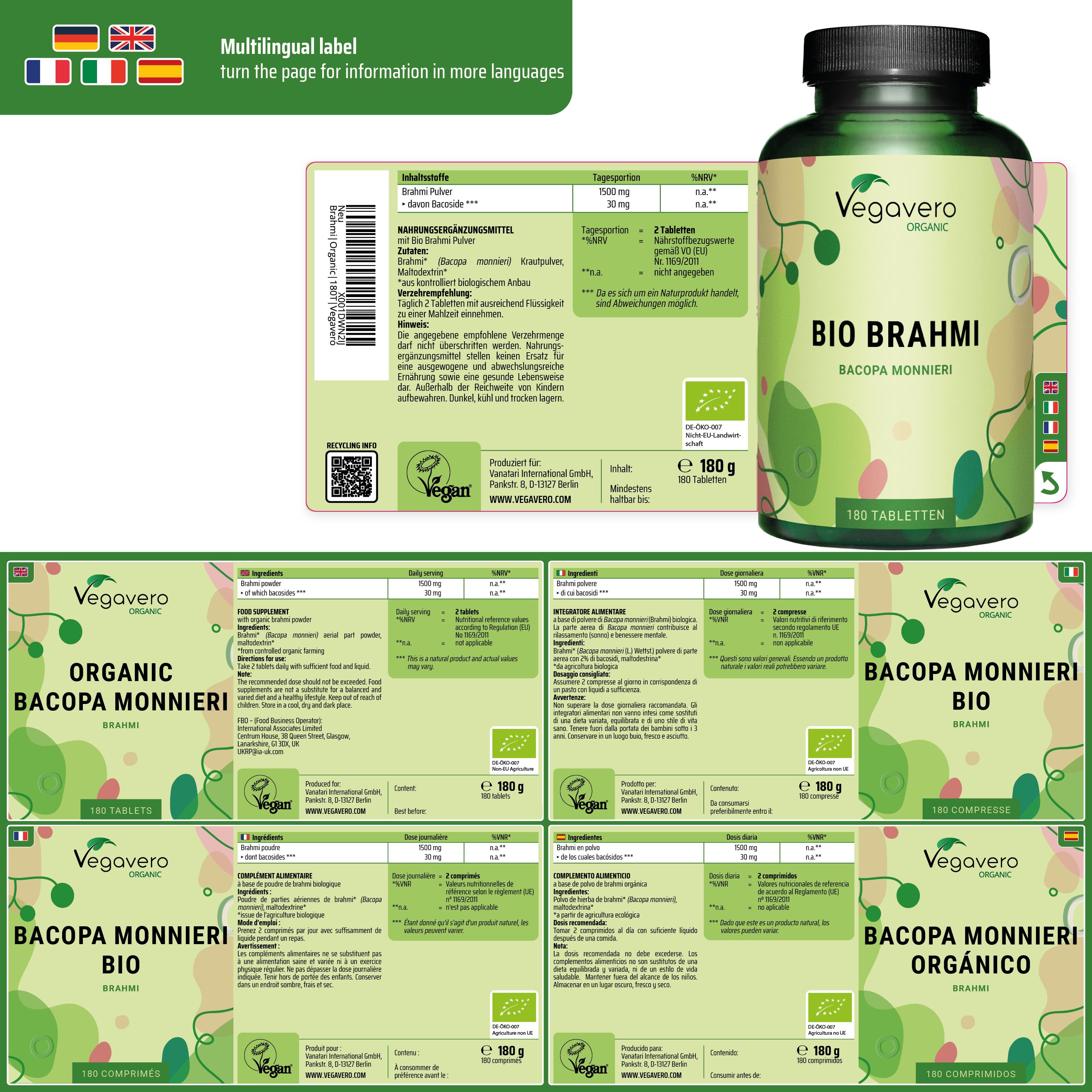 Brahmi Compresse Bio