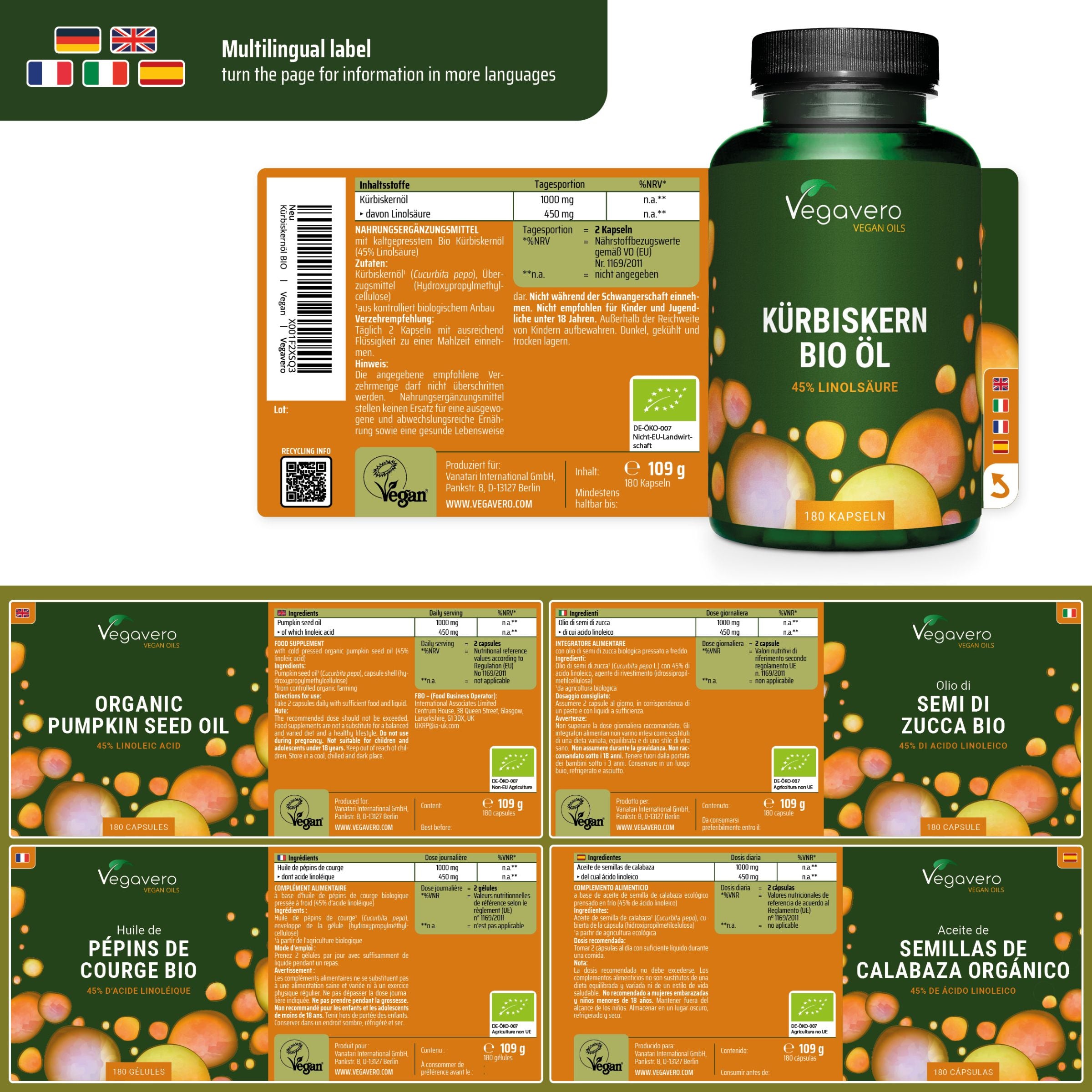 Olio di Semi di Zucca Capsule Bio