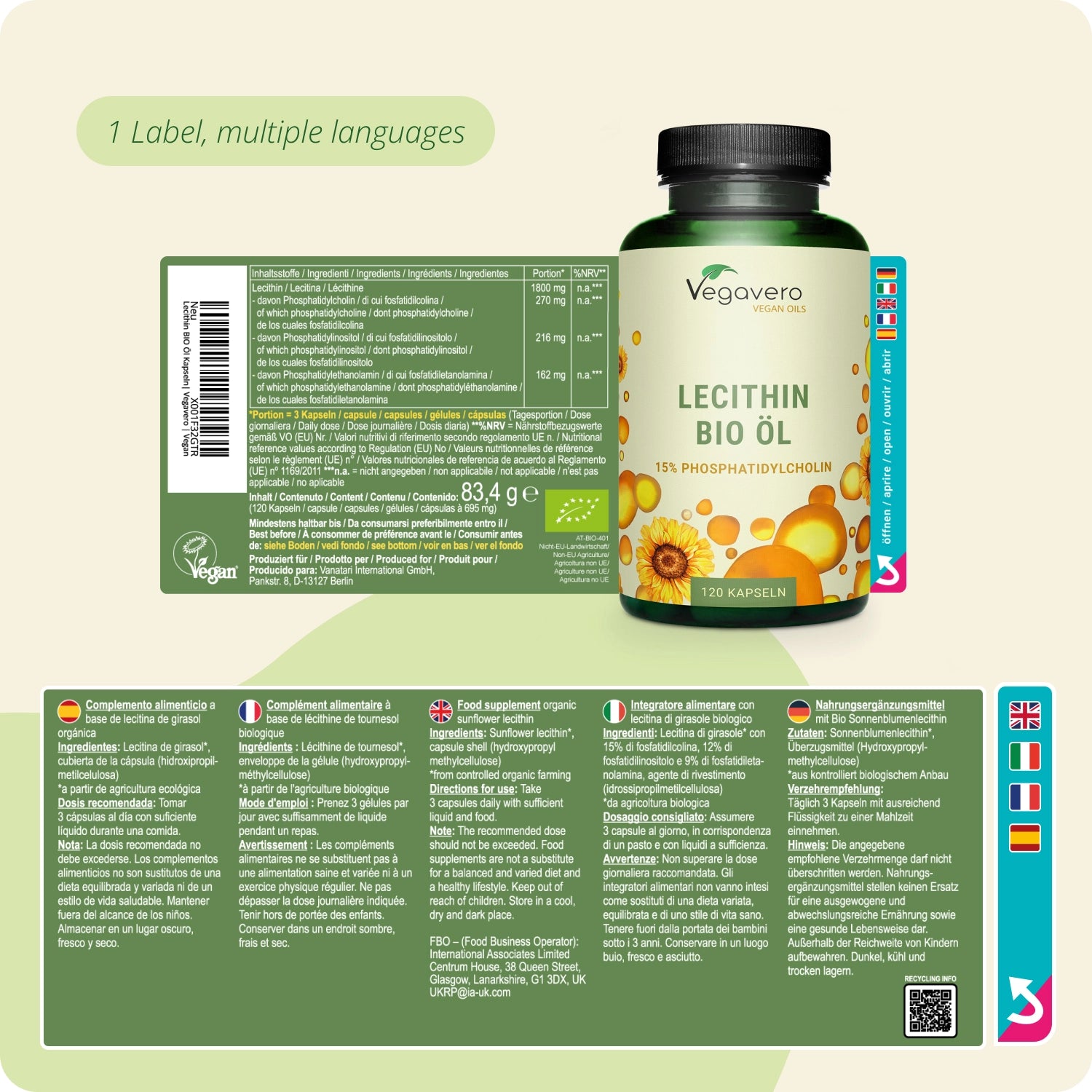 Lecitina Olio Capsule Bio
