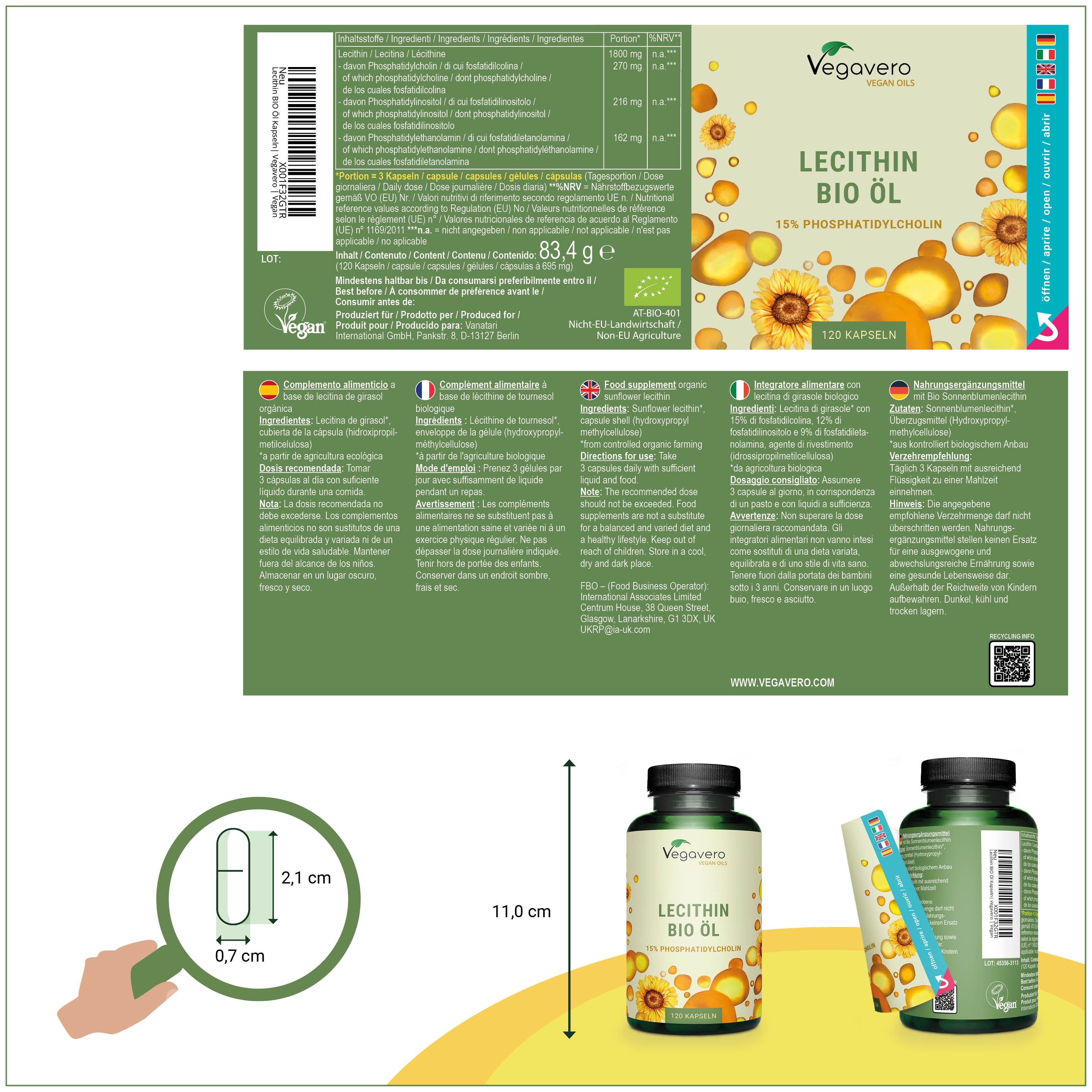 Lecitina Olio Capsule Bio