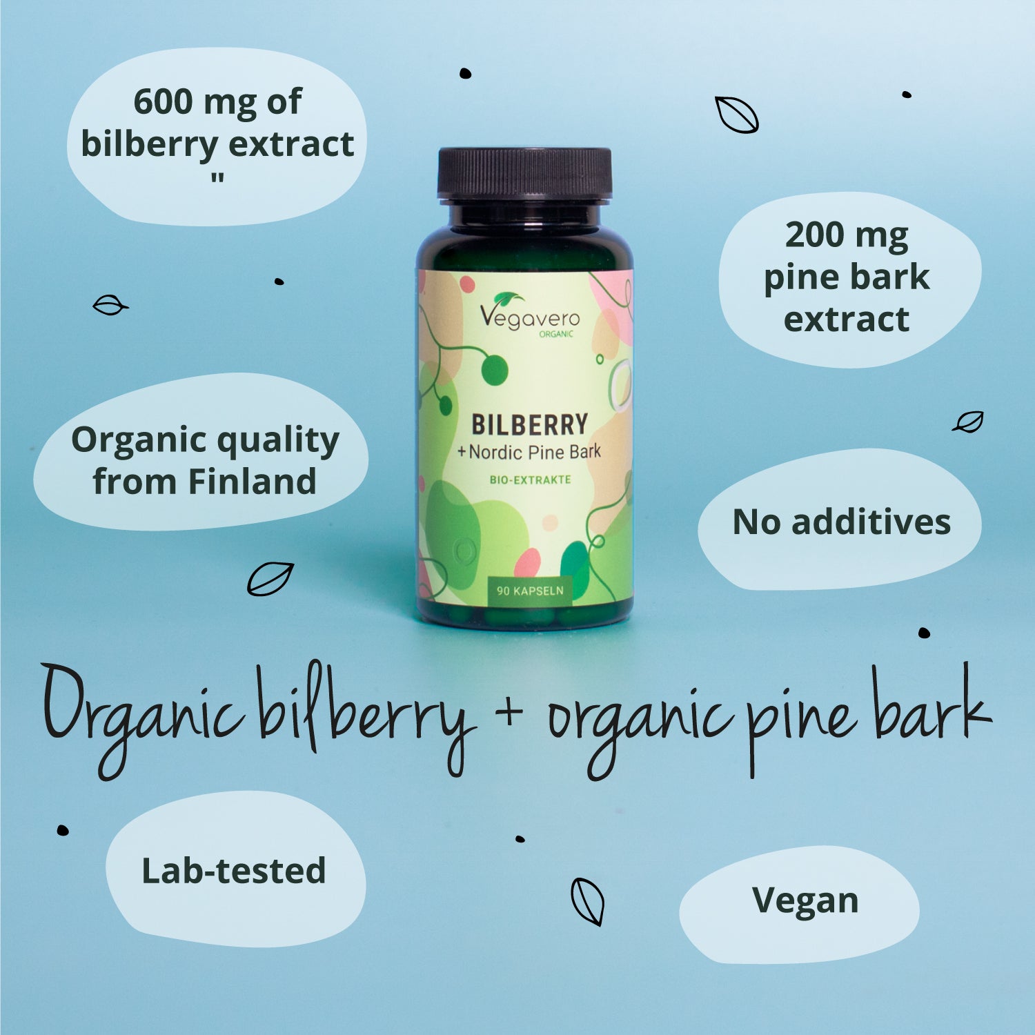 Mirtillo + Corteccia di Pino Estratti Capsule Bio