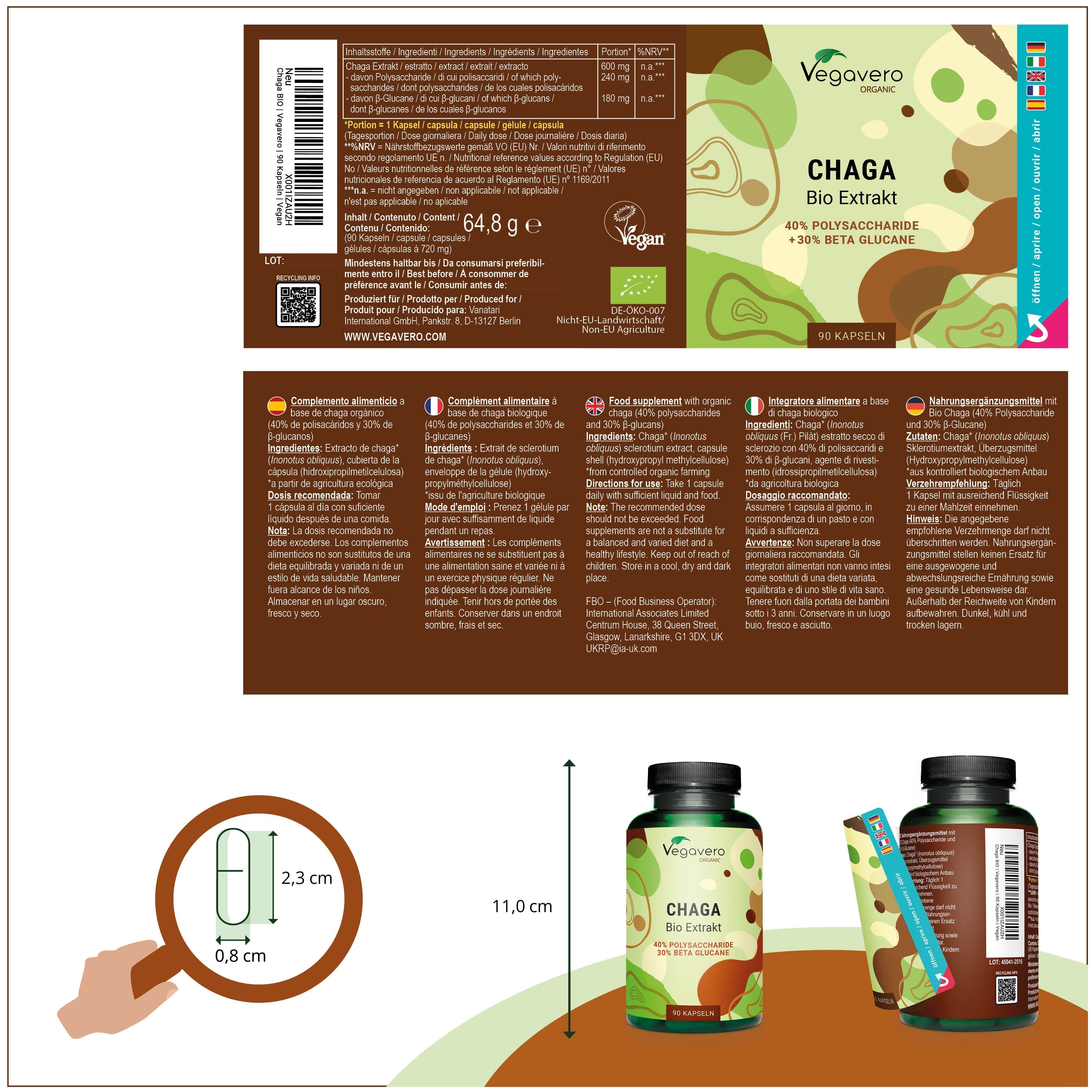 Chaga Estratto Capsule Bio