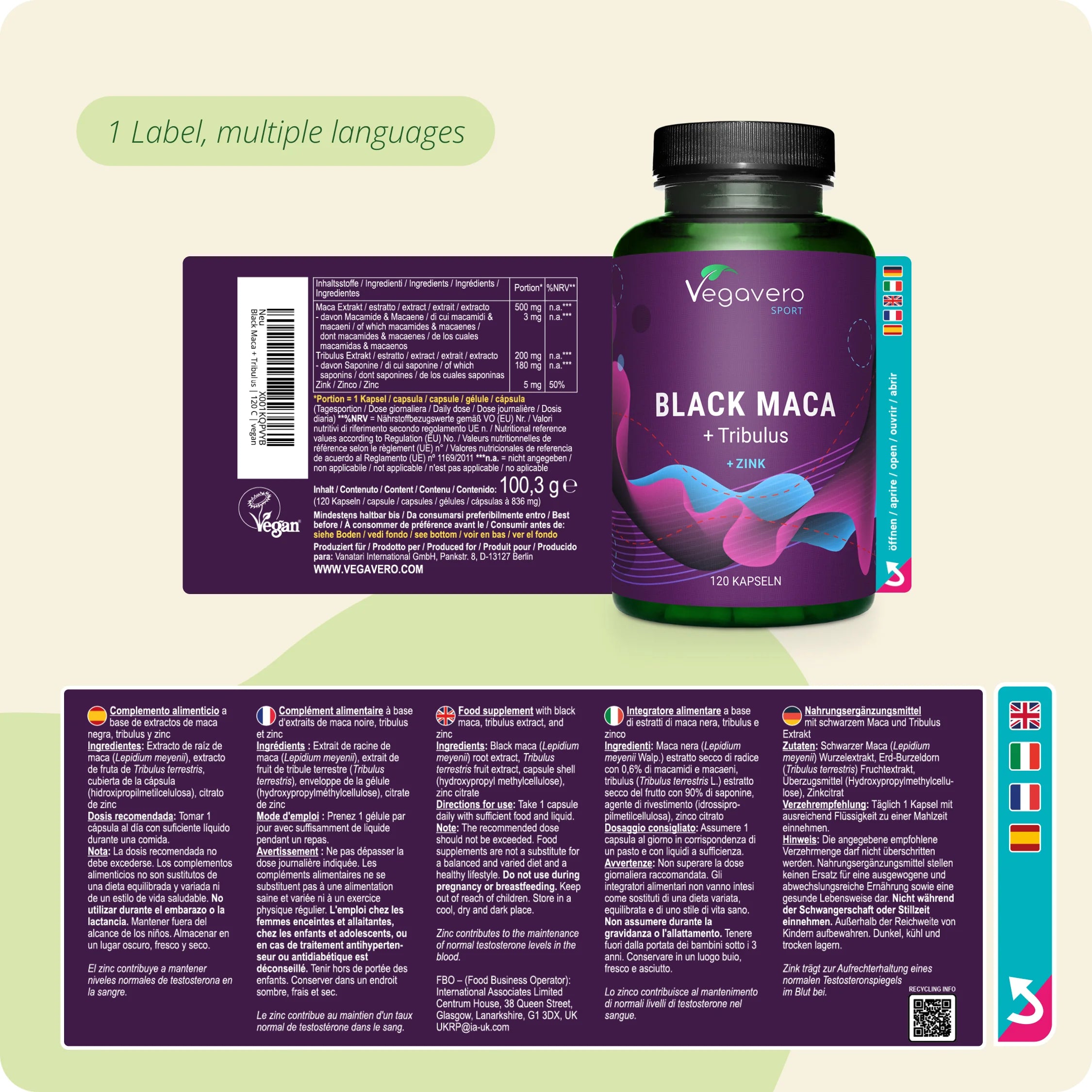 Maca Nera + Tribulus Capsule