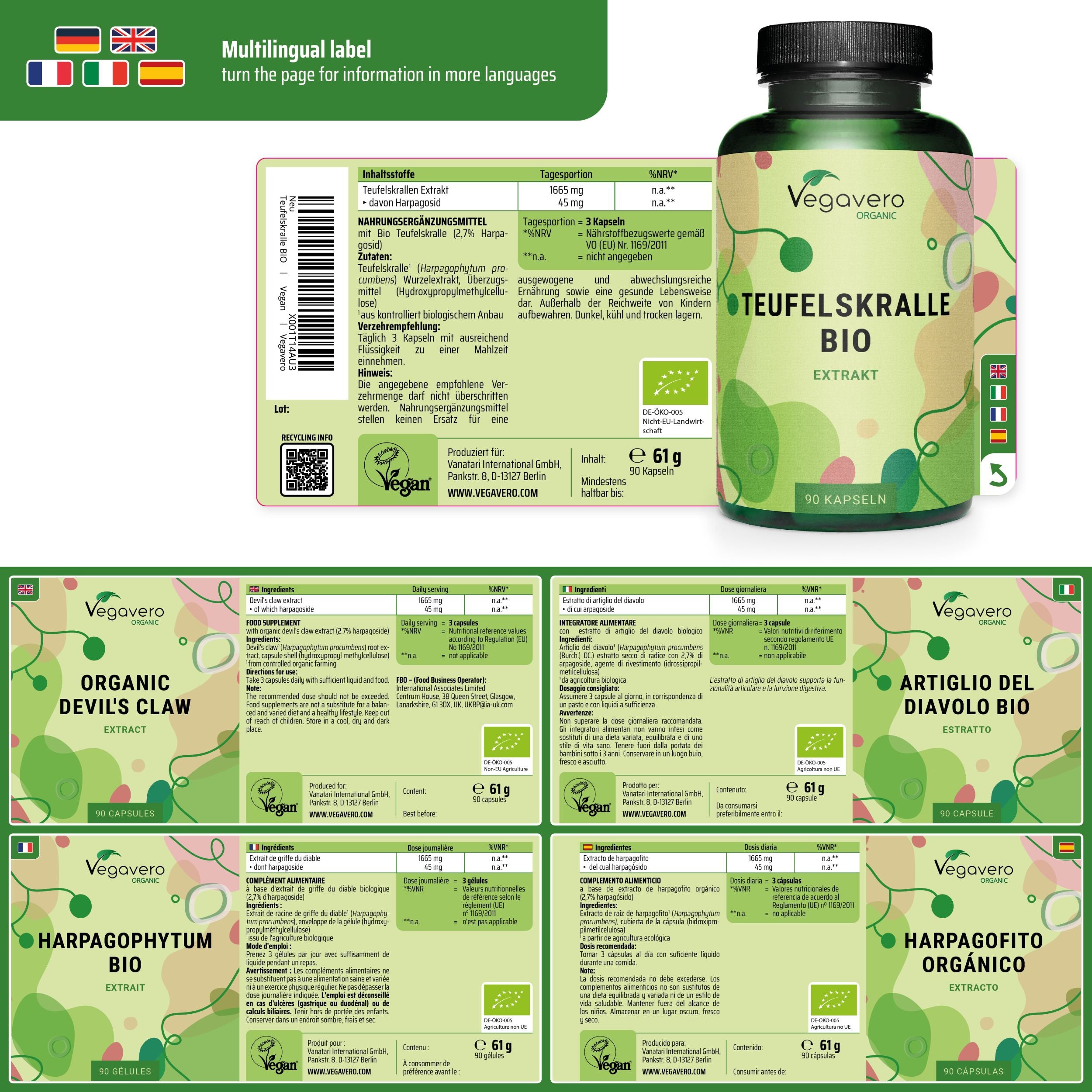 Artiglio del Diavolo Estratto Capsule Bio