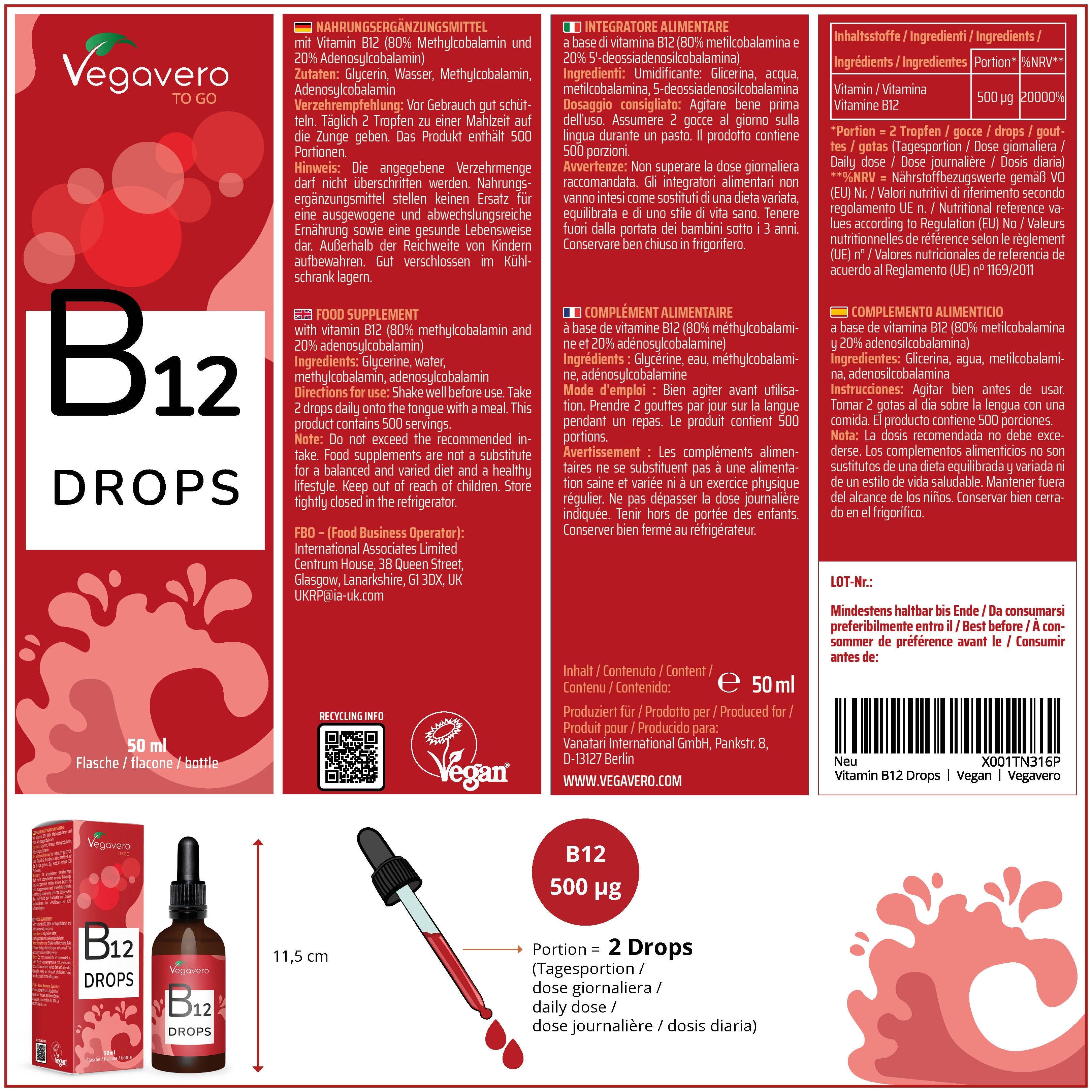 Vitamina B12 in Gocce