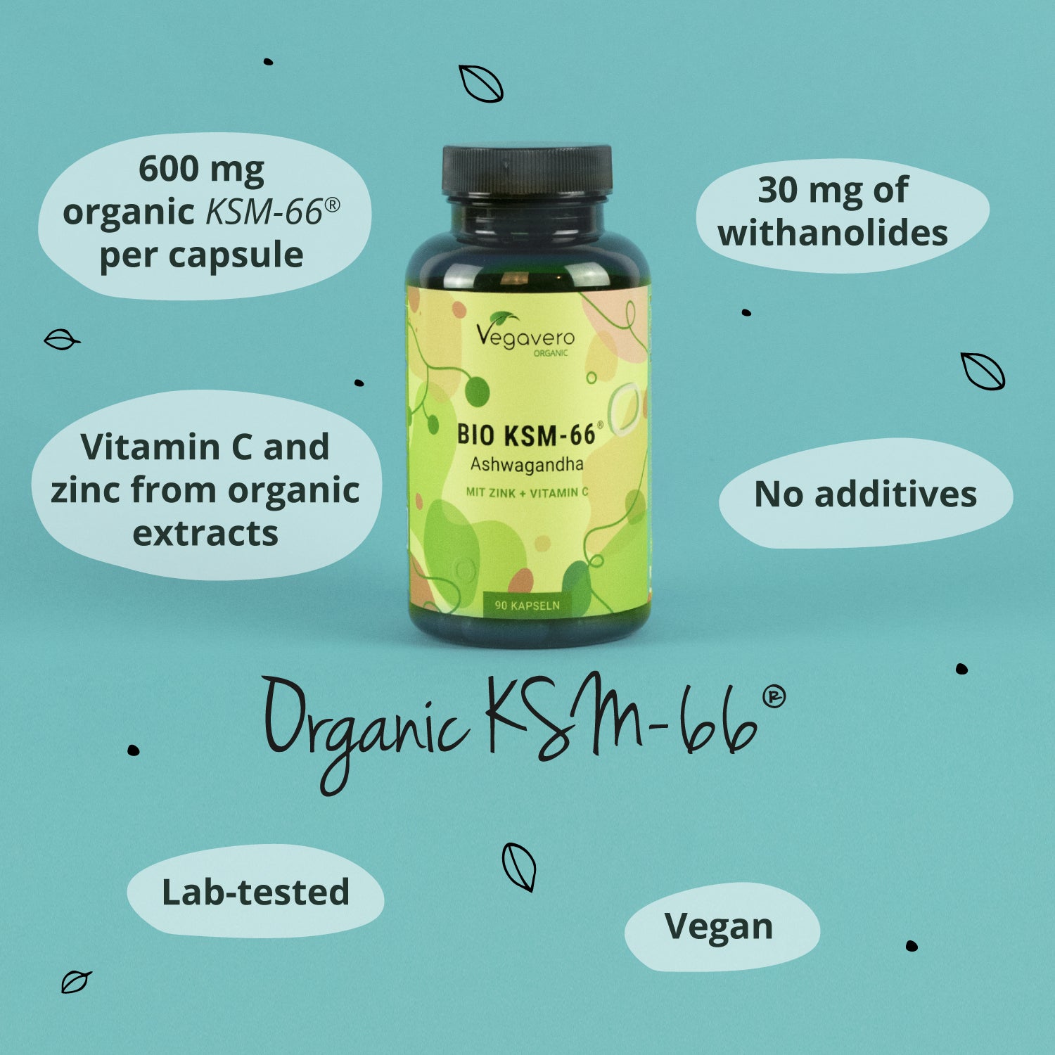 Ashwagandha KSM-66 Estratto Capsule Bio