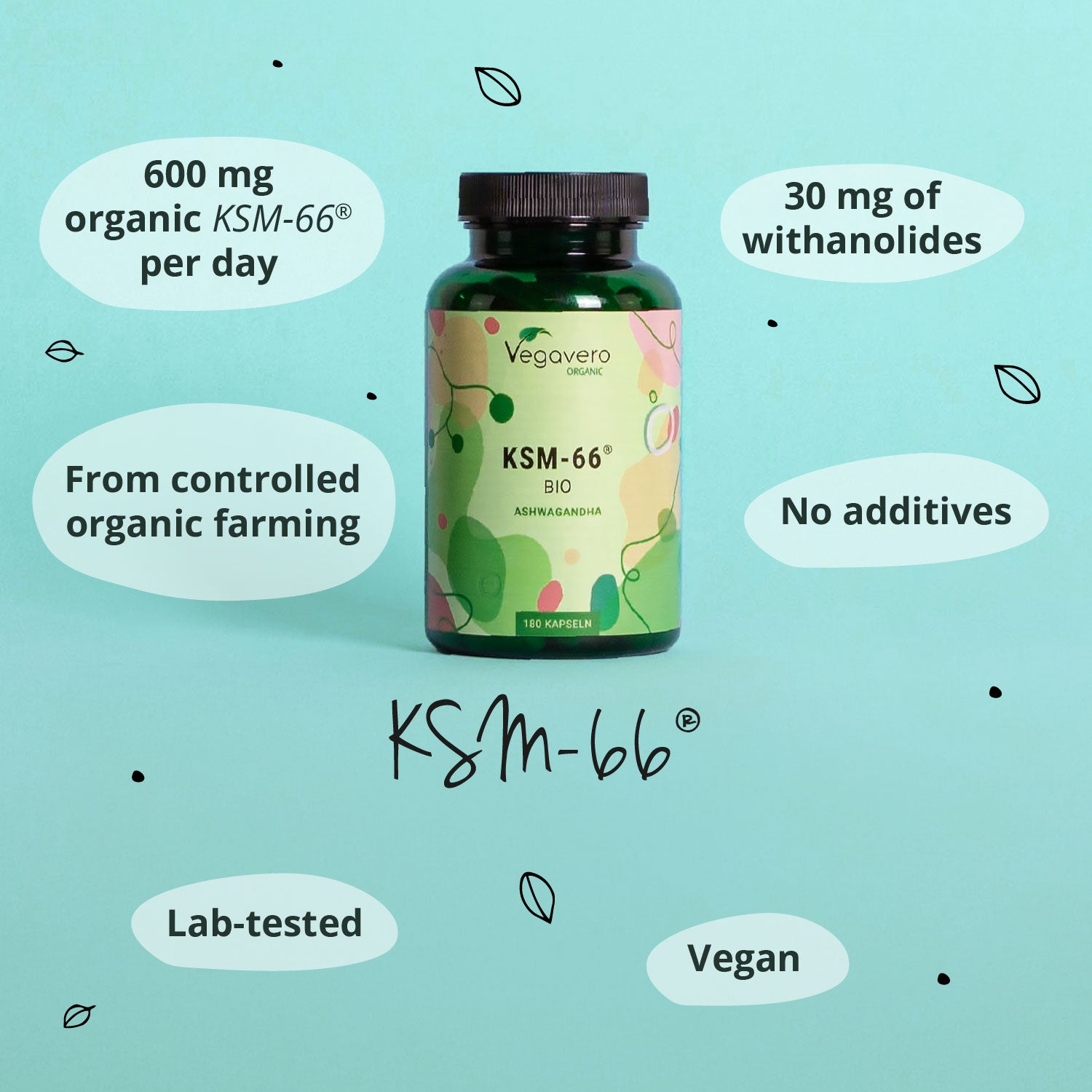 Ashwagandha KSM-66 Estratto Capsule Bio