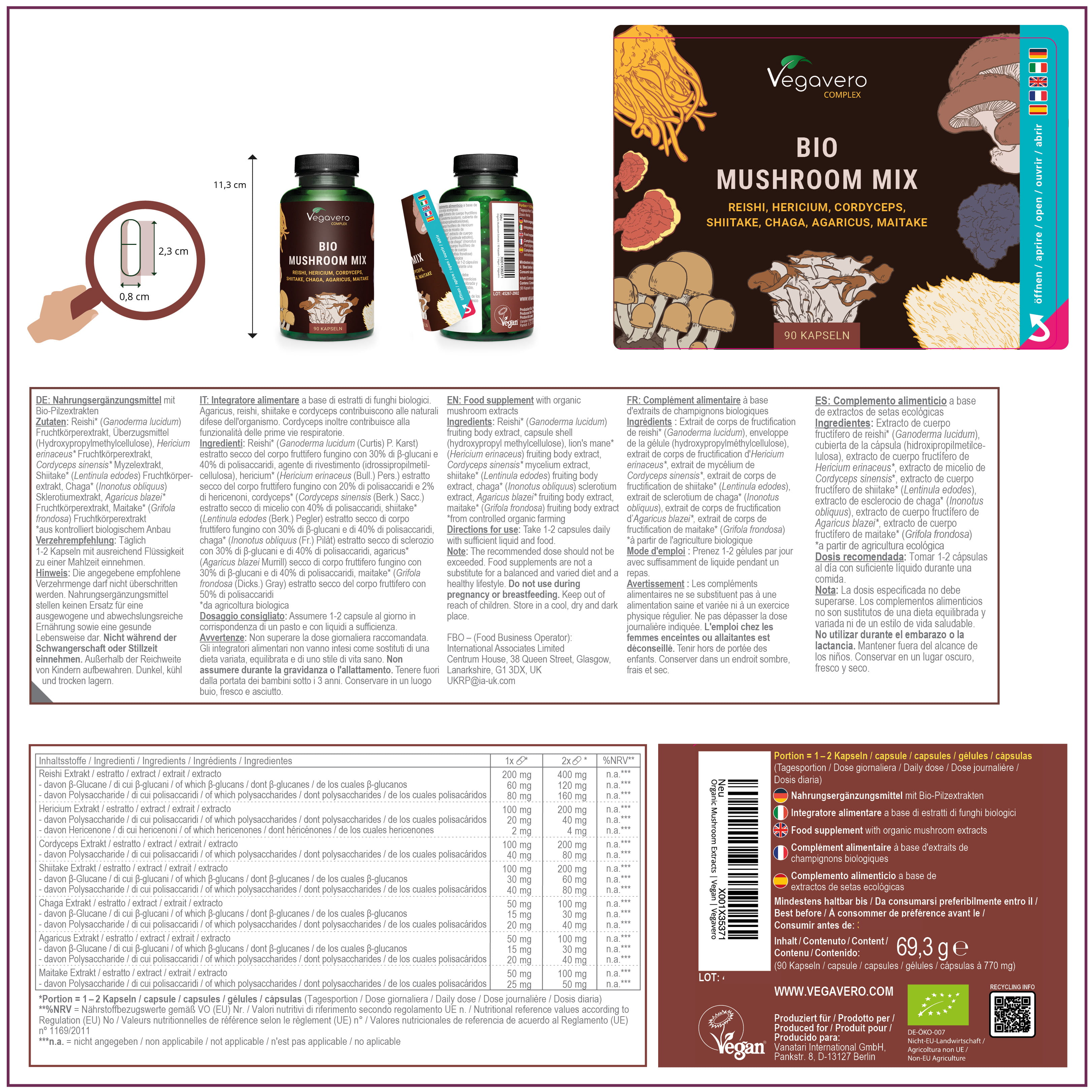 Mushroom Complex Capsule Bio