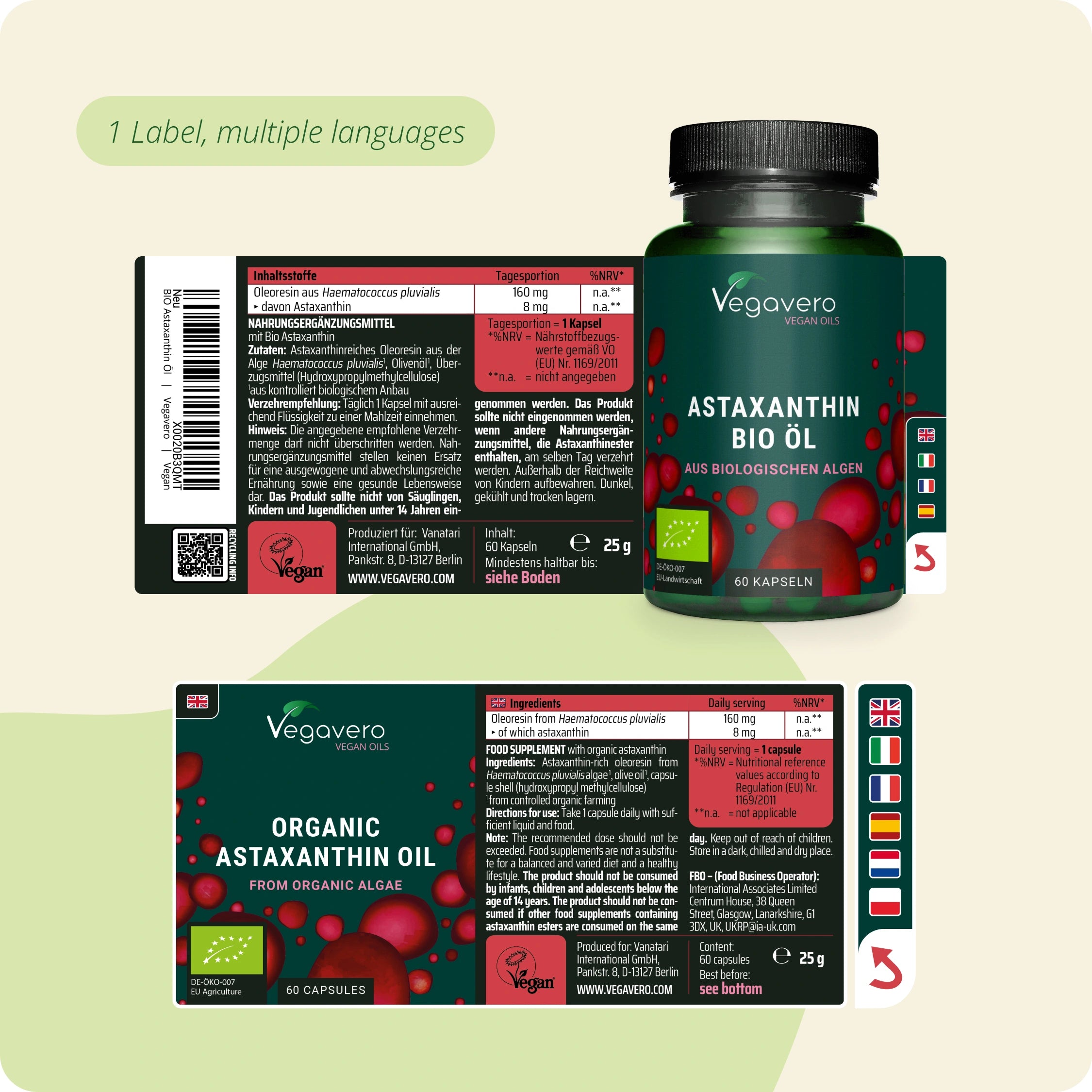 Astaxantina Olio Capsule Bio