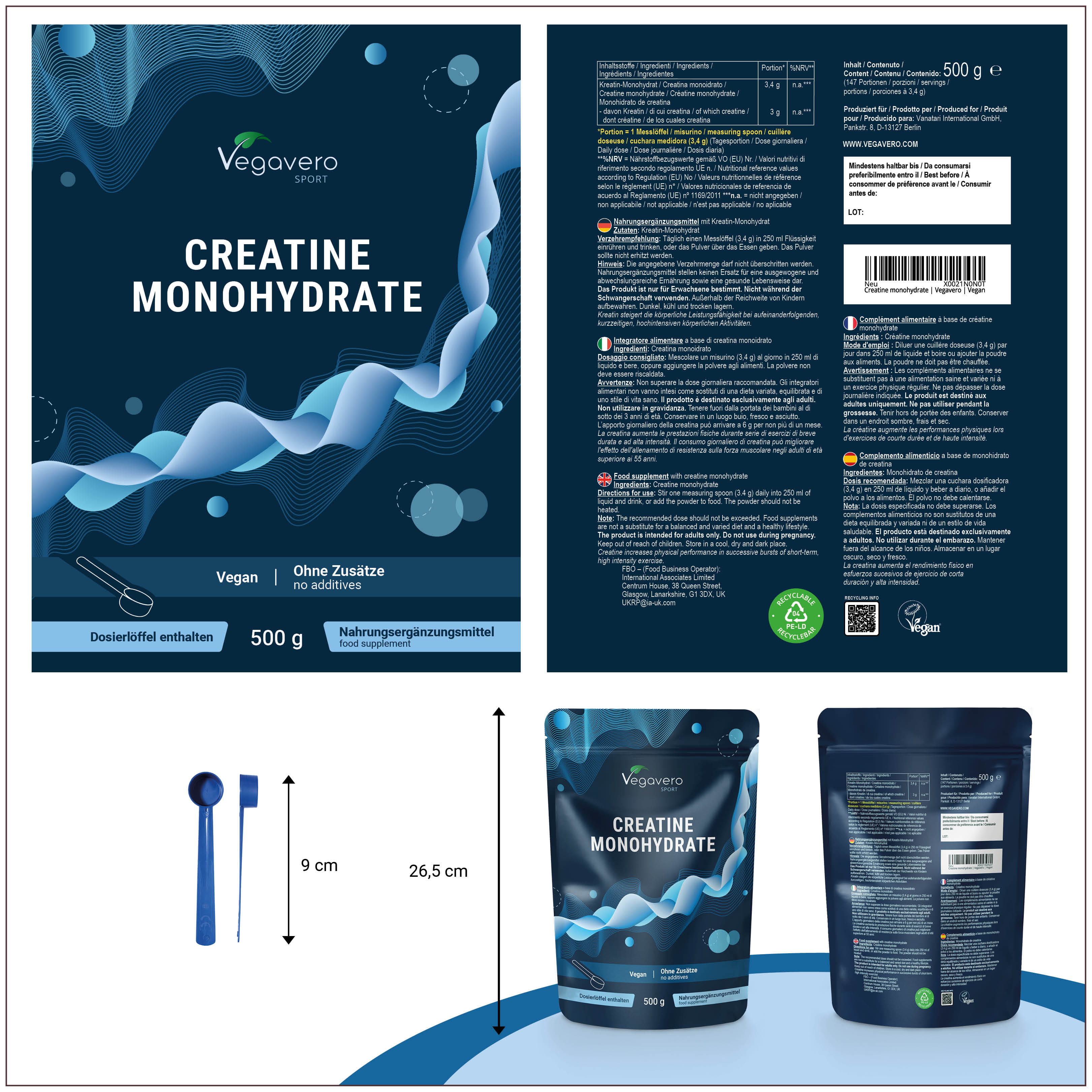 Creatina Monoidrato in Polvere