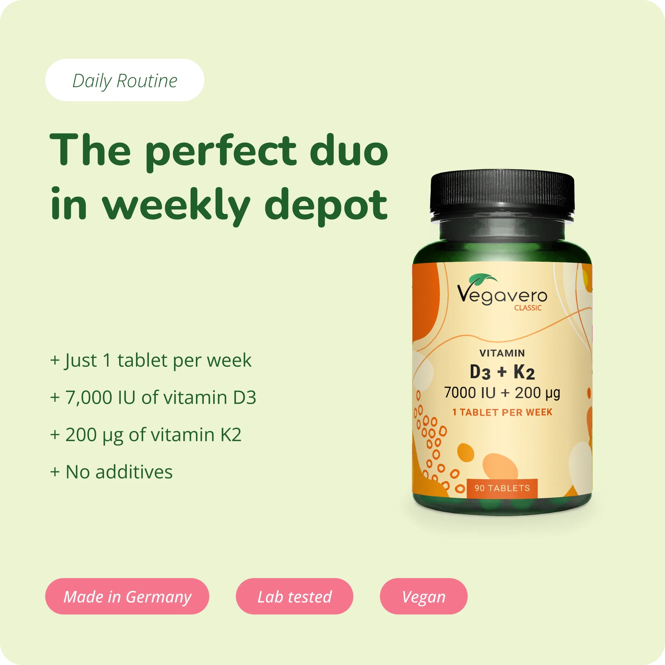 Vitamina D3 + K2 Depot Capsule