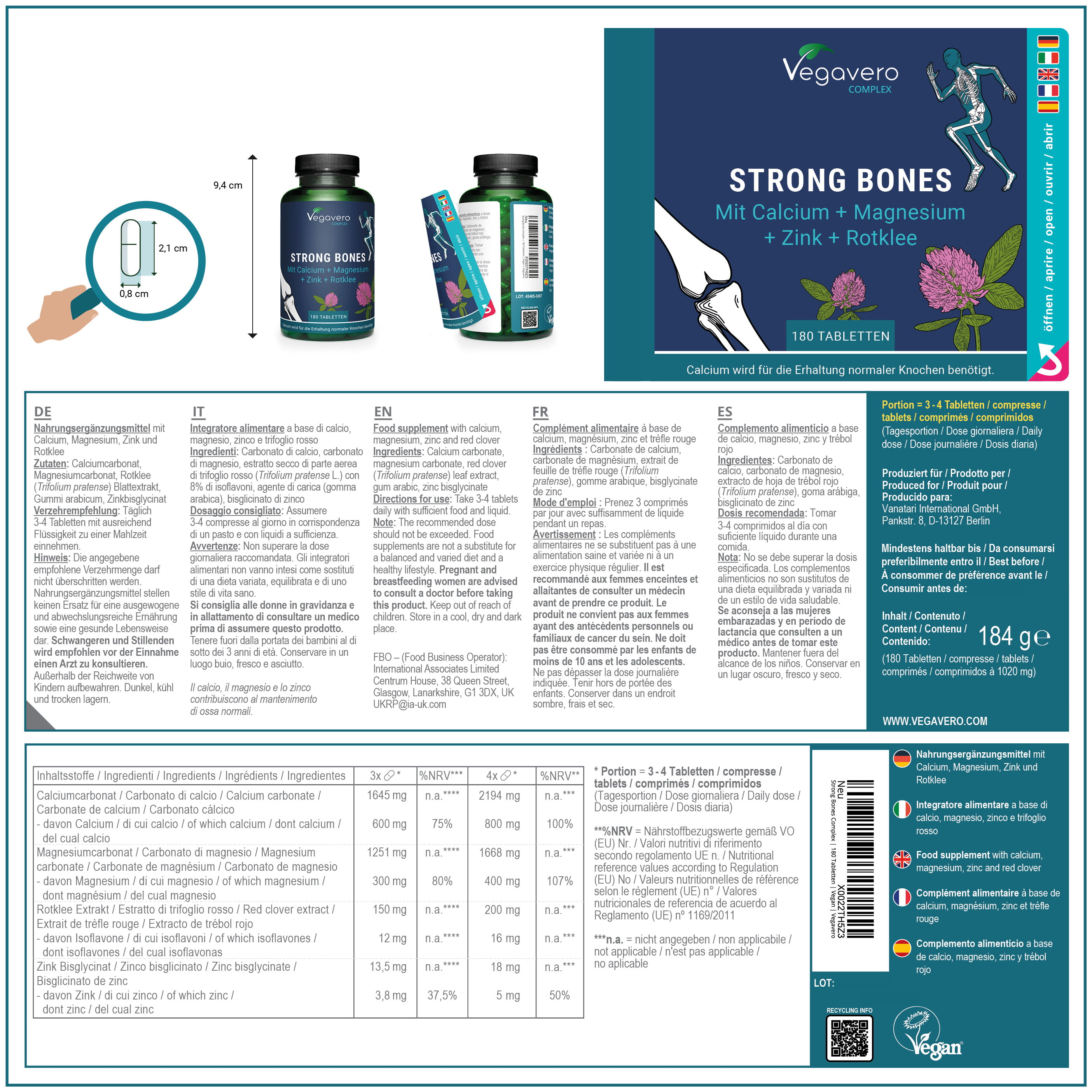 Strong Bones Complex Compresse