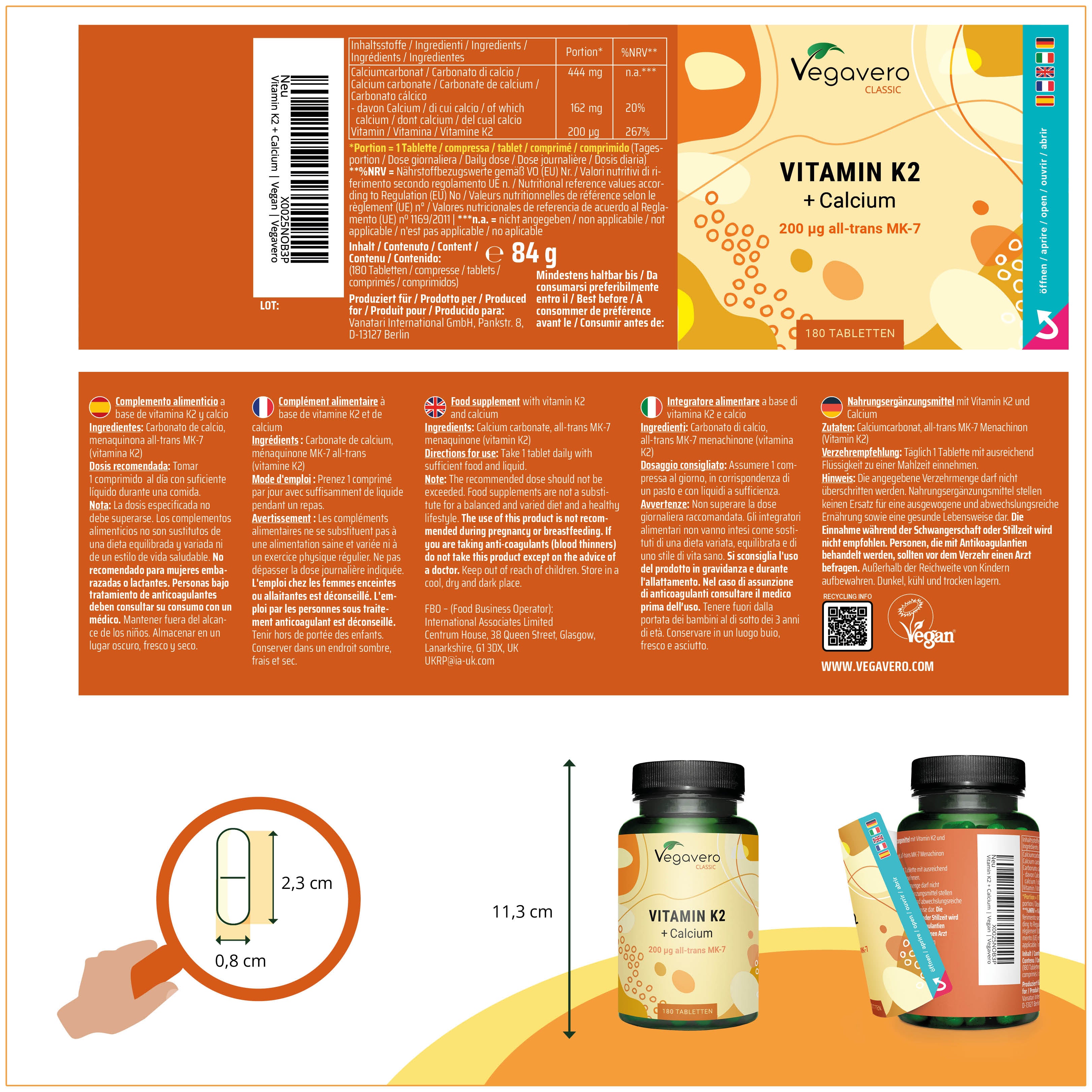 Vitamina K2 Compresse