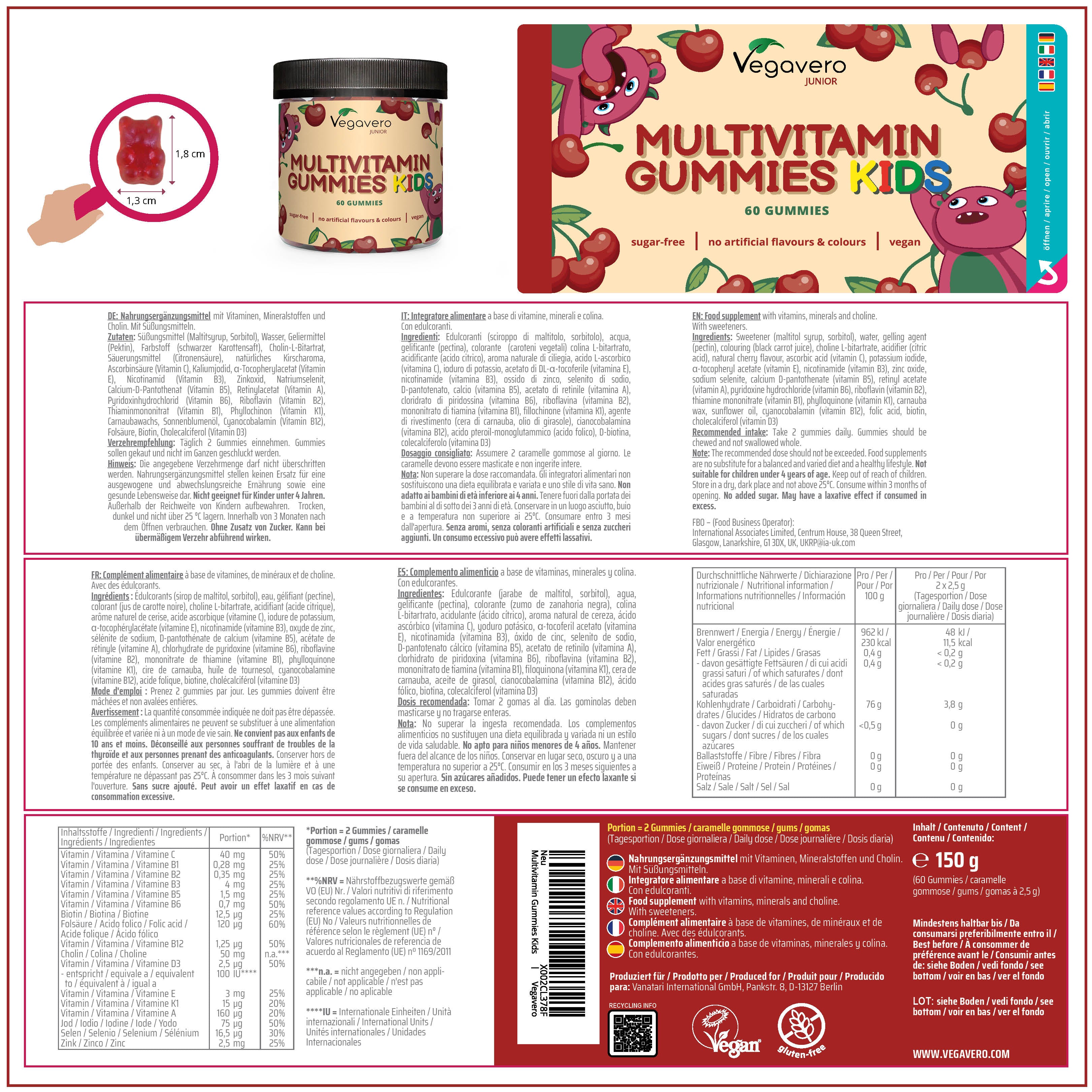 Multivitaminiche Junior Gommose
