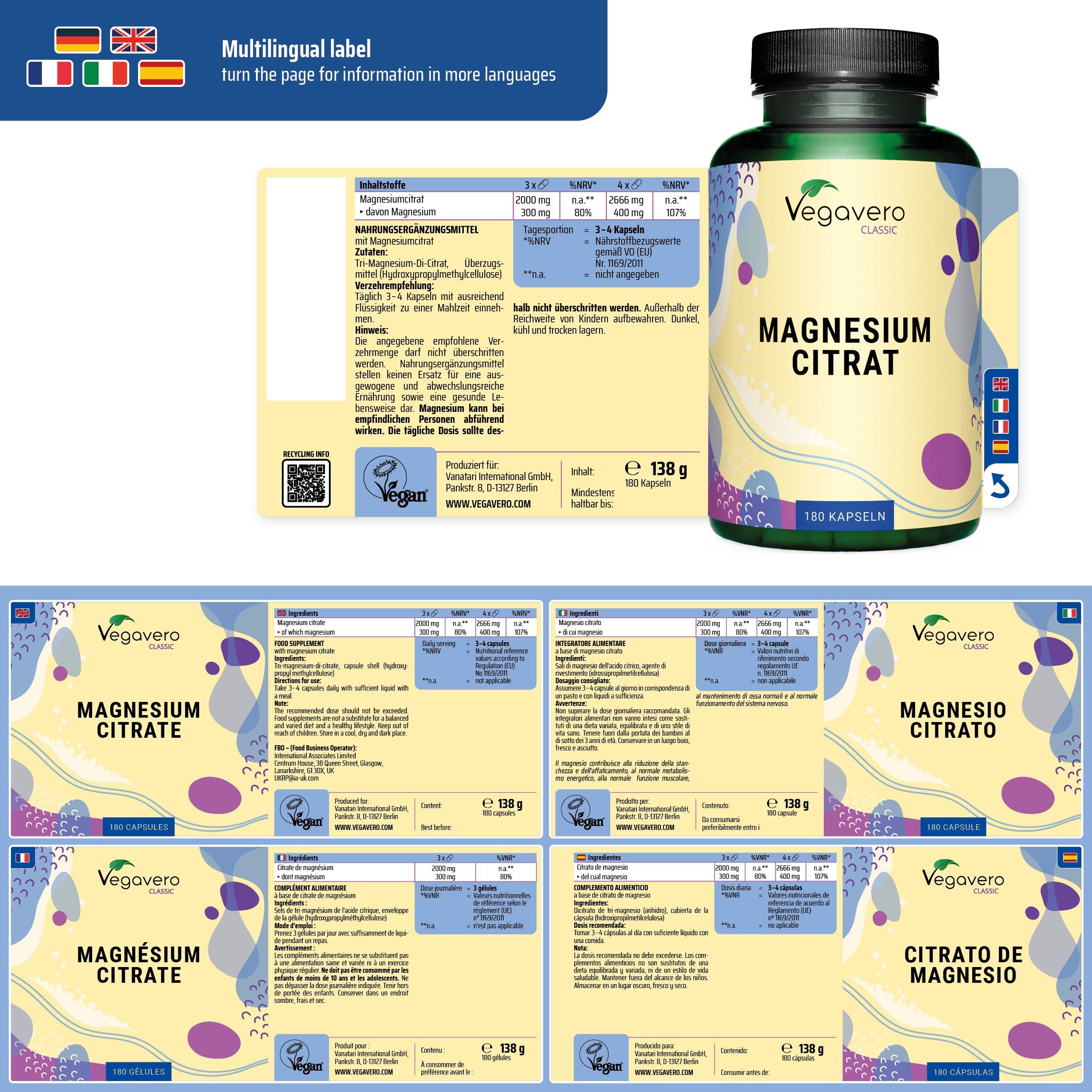 Capsule di Citrato di Magnesio