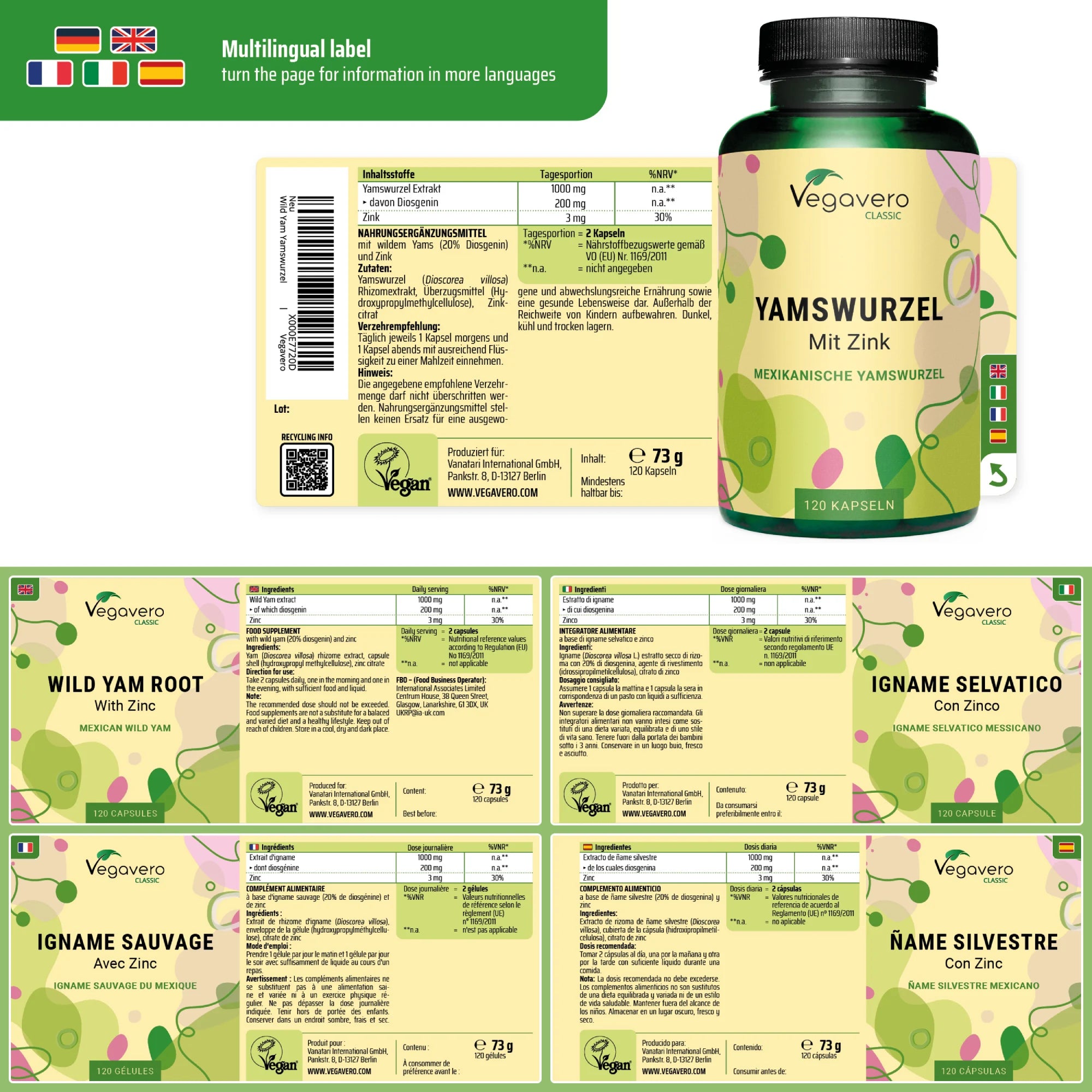 Igname Selvatico + Zinco Capsule