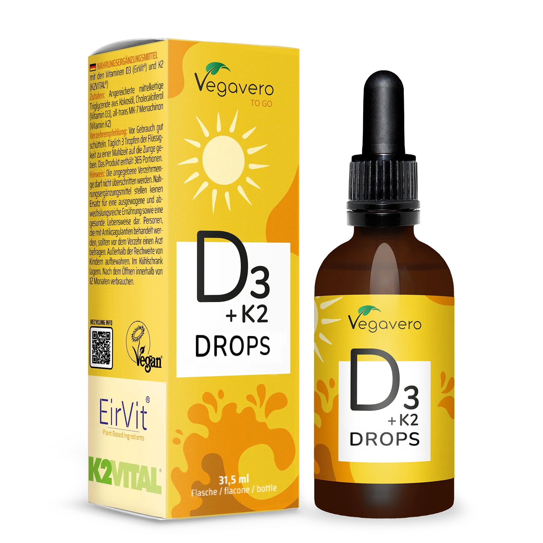 Vitamina D3 + K2 in Gocce