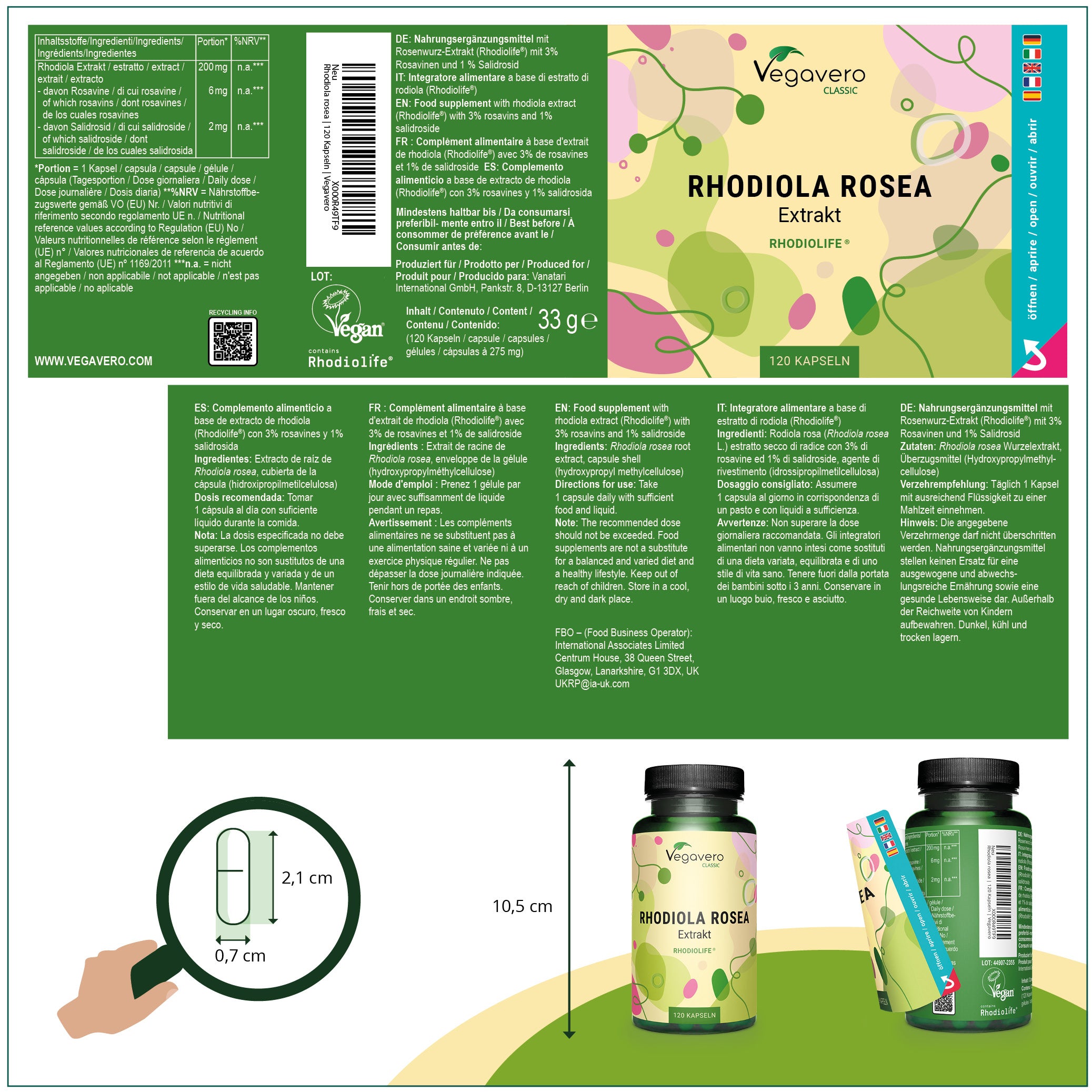 Rhodiola Rosea Estratto Capsule
