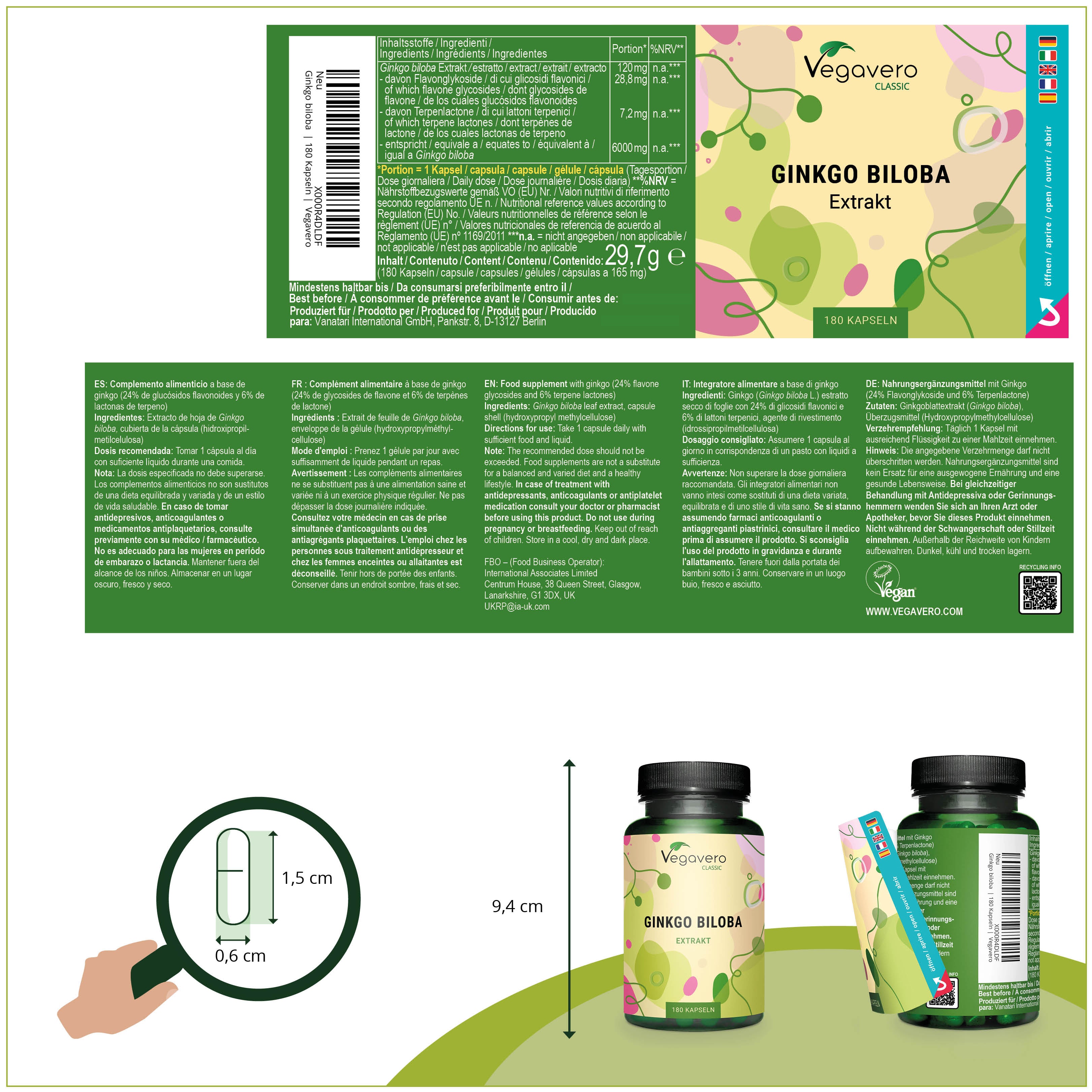 Ginkgo Biloba Estratto Capsule