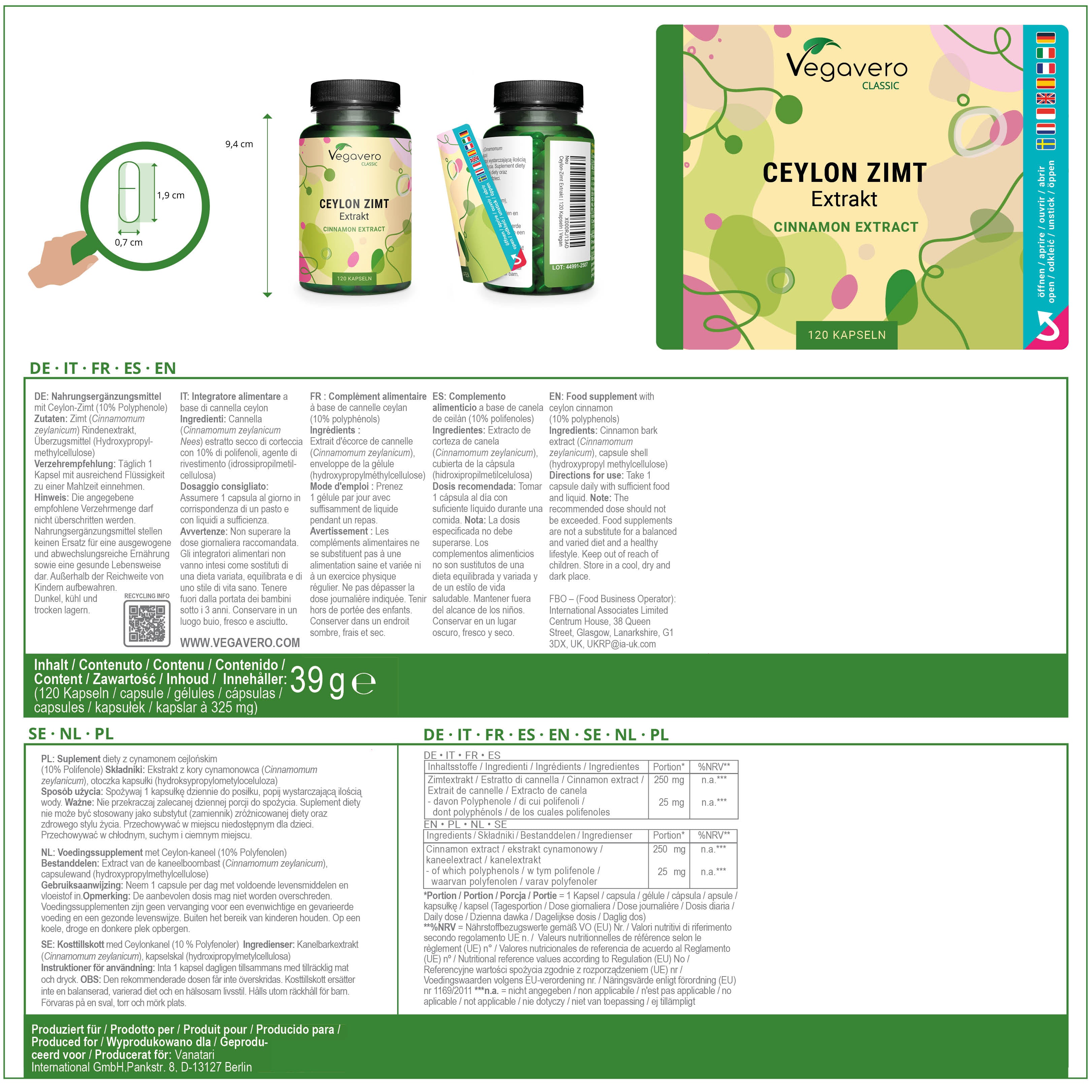 Cannella di Ceylon Estratto Capsule