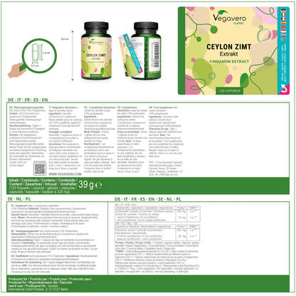 Cannella di Ceylon Estratto Capsule