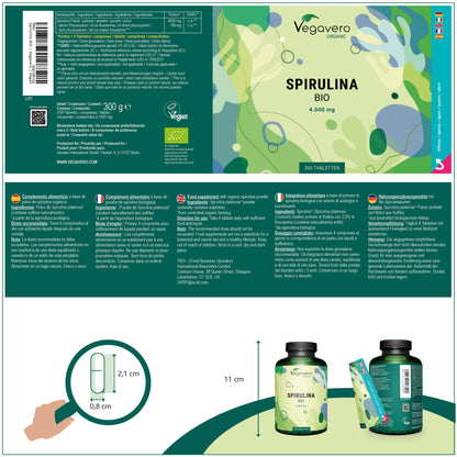 Spirulina Compresse Bio