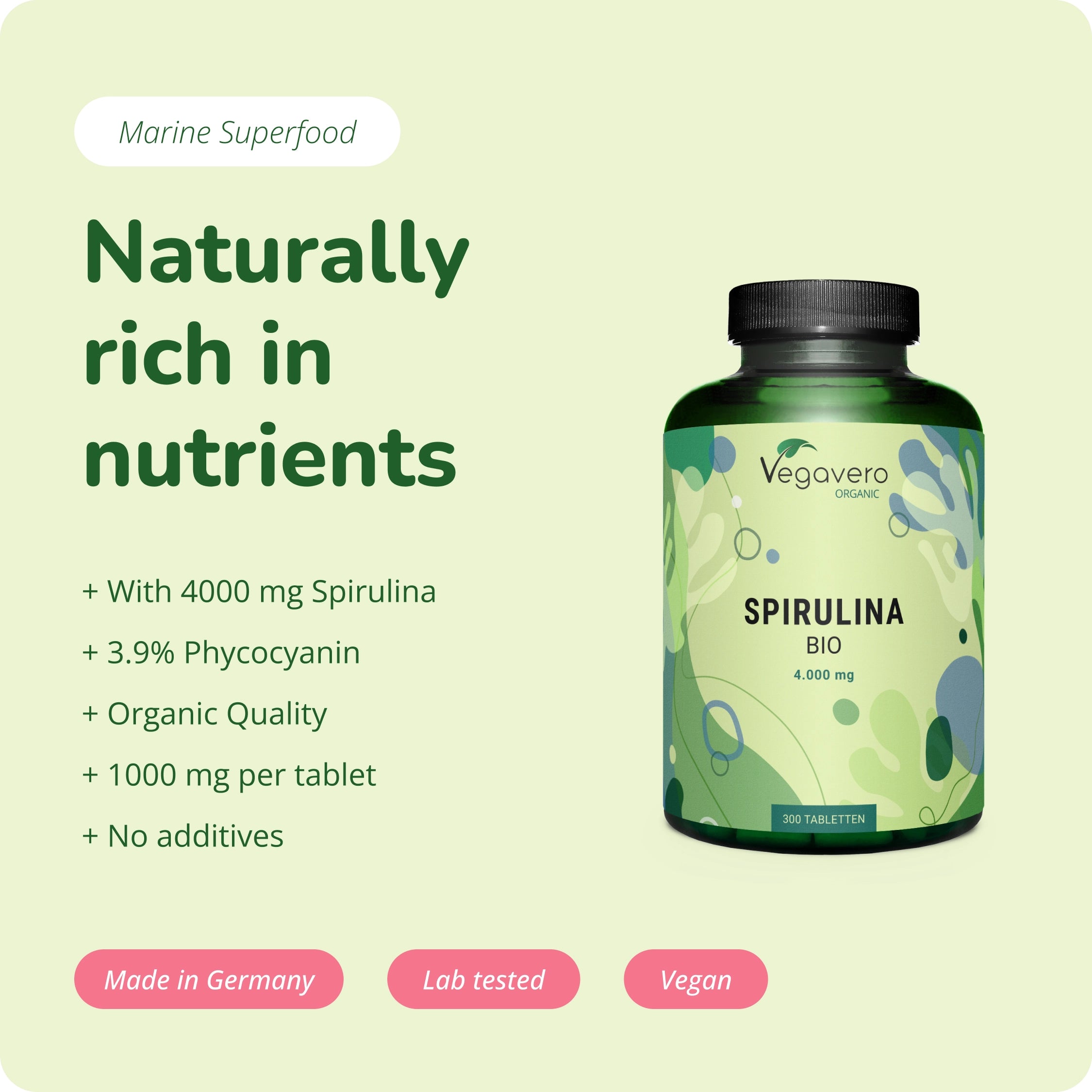 Spirulina Compresse Bio