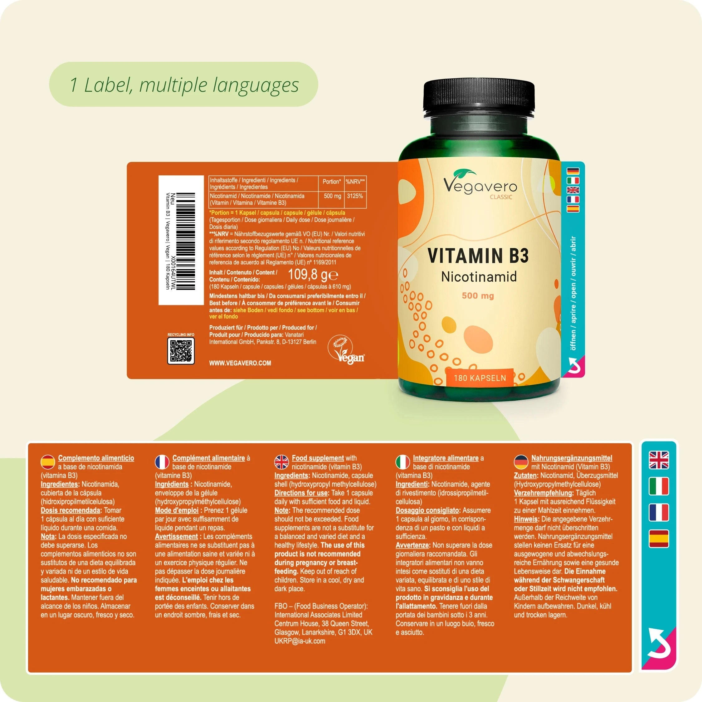 Vitamina B3 (Nicotinamide) Capsule