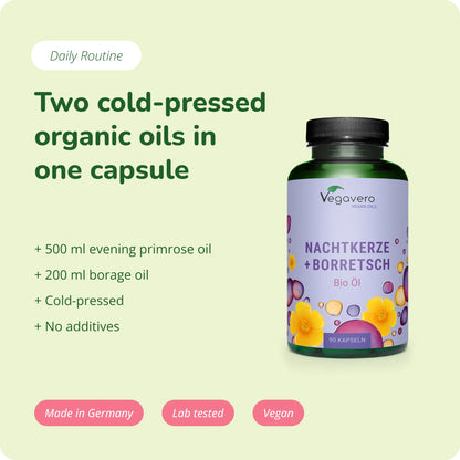 Olio di Enotera + Borragine Capsule Bio