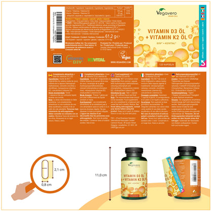 Vitamina D3 + K2 Olio Capsule