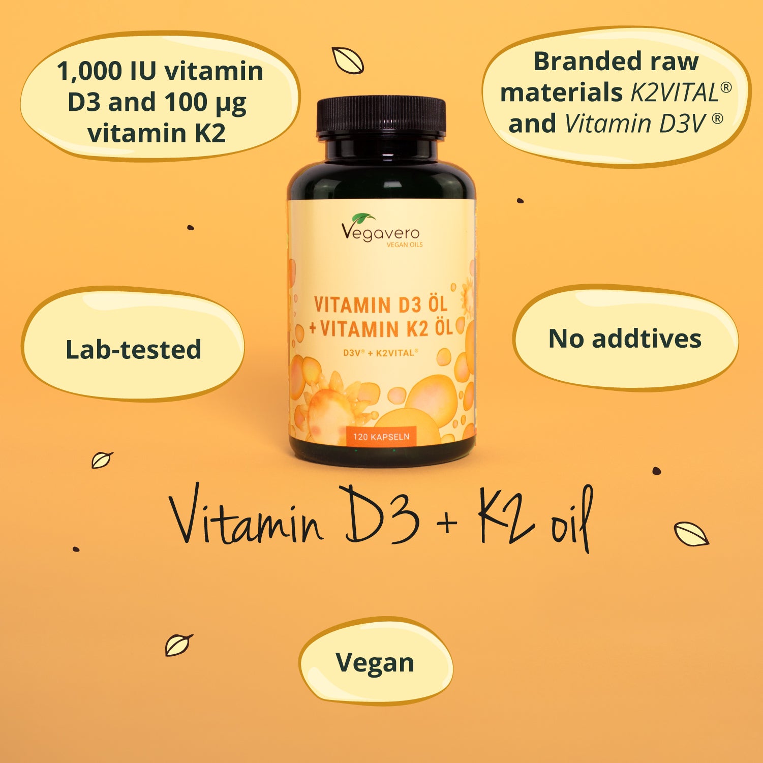 Vitamina D3 + K2 Olio Capsule
