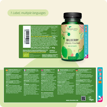 Mirtillo + Corteccia di Pino Estratti Capsule Bio