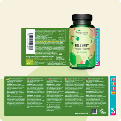 Mirtillo + Corteccia di Pino Estratti Capsule Bio