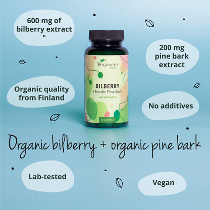 Mirtillo + Corteccia di Pino Estratti Capsule Bio