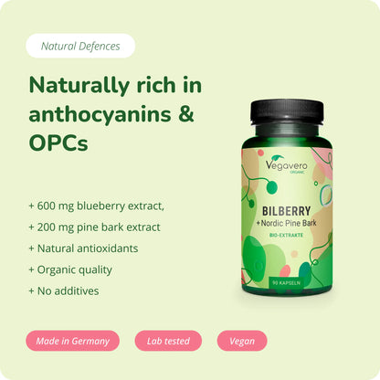 Mirtillo + Corteccia di Pino Estratti Capsule Bio