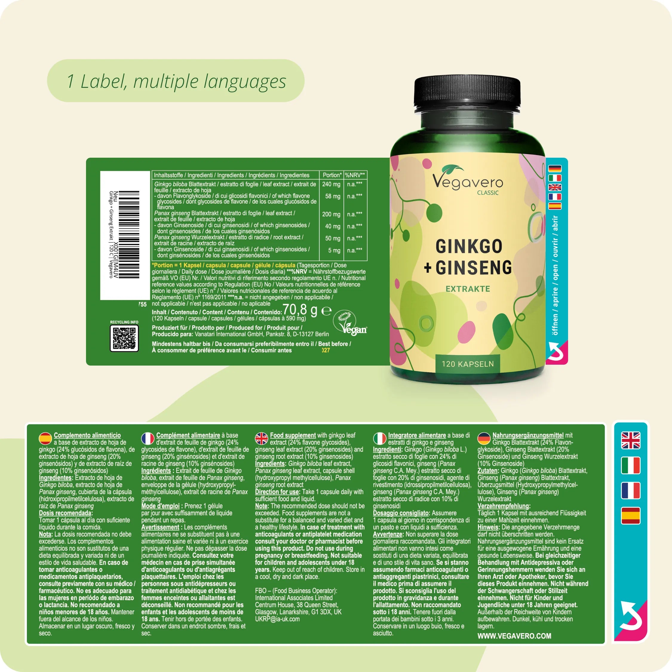 Ginkgo + Ginseng Estratto Capsule