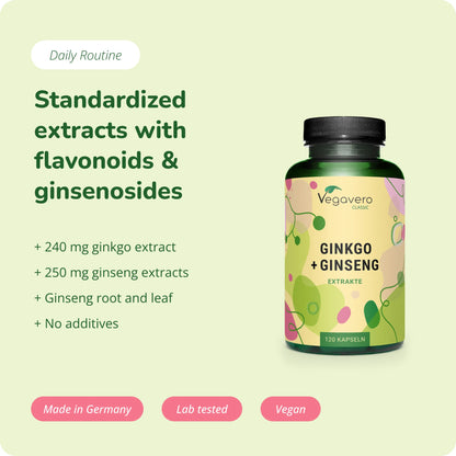 Ginkgo + Ginseng Estratto Capsule