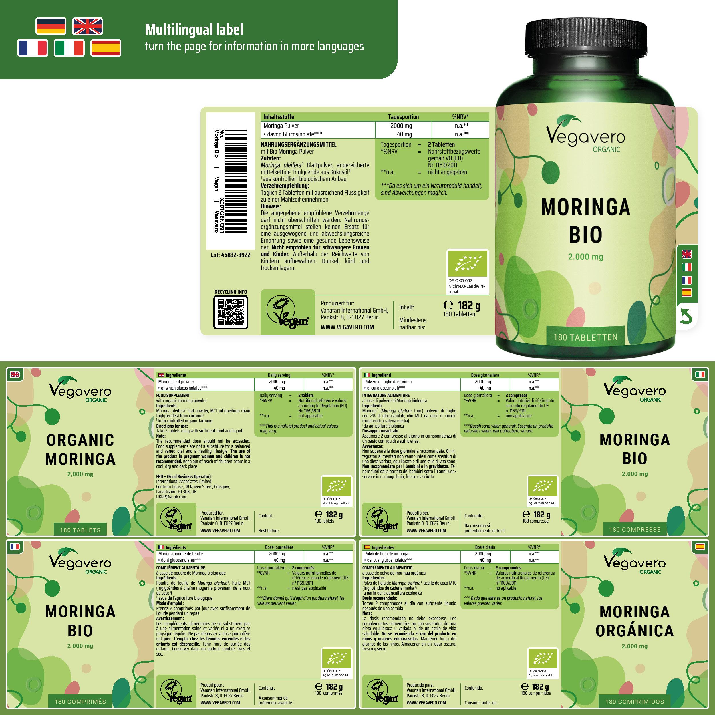 Moringa Oleifera Compresse Bio