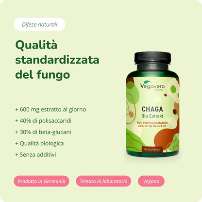 Chaga Estratto Capsule Bio