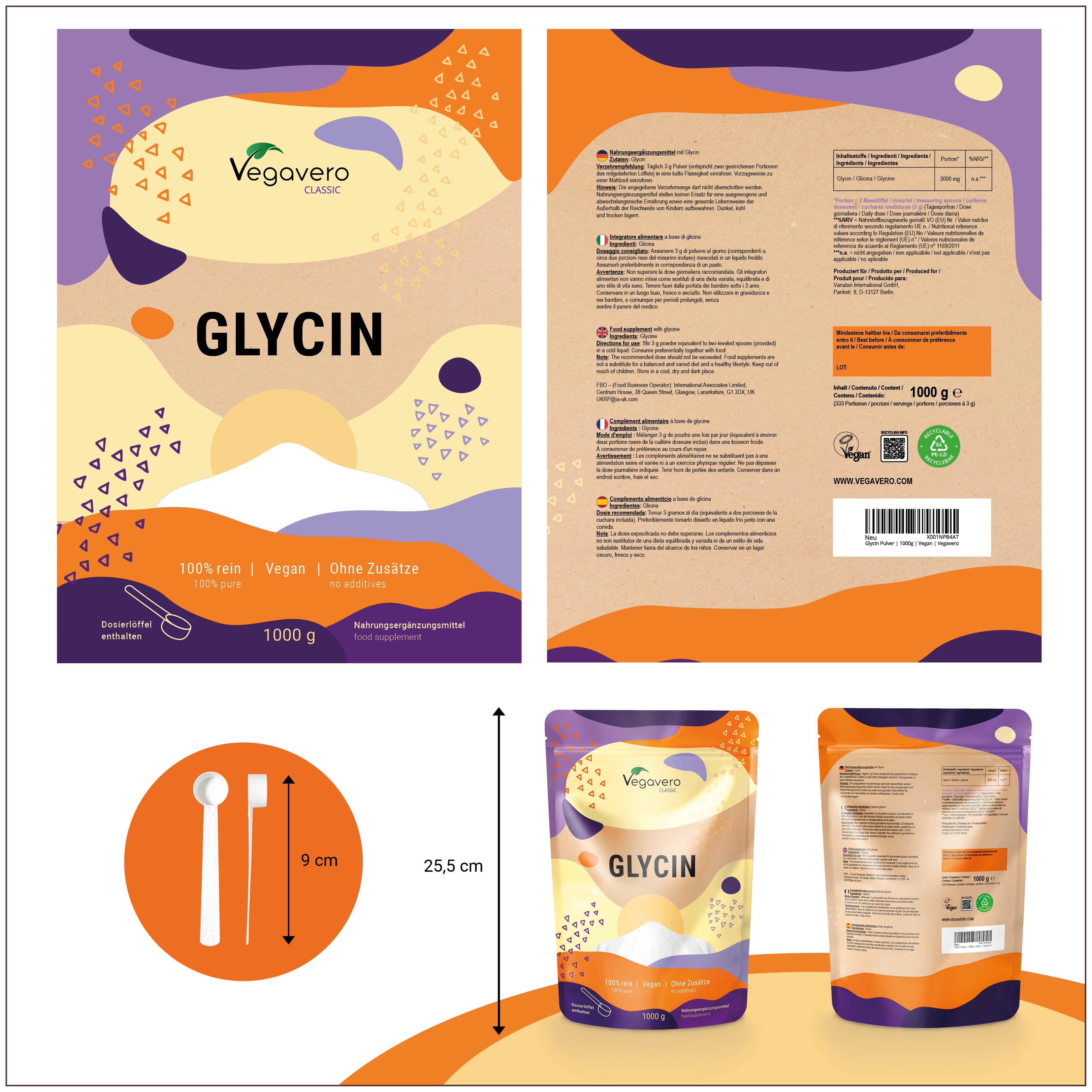 Glicina in Polvere