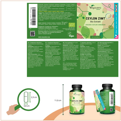 Cannella di Ceylon Estratto Capsule Bio